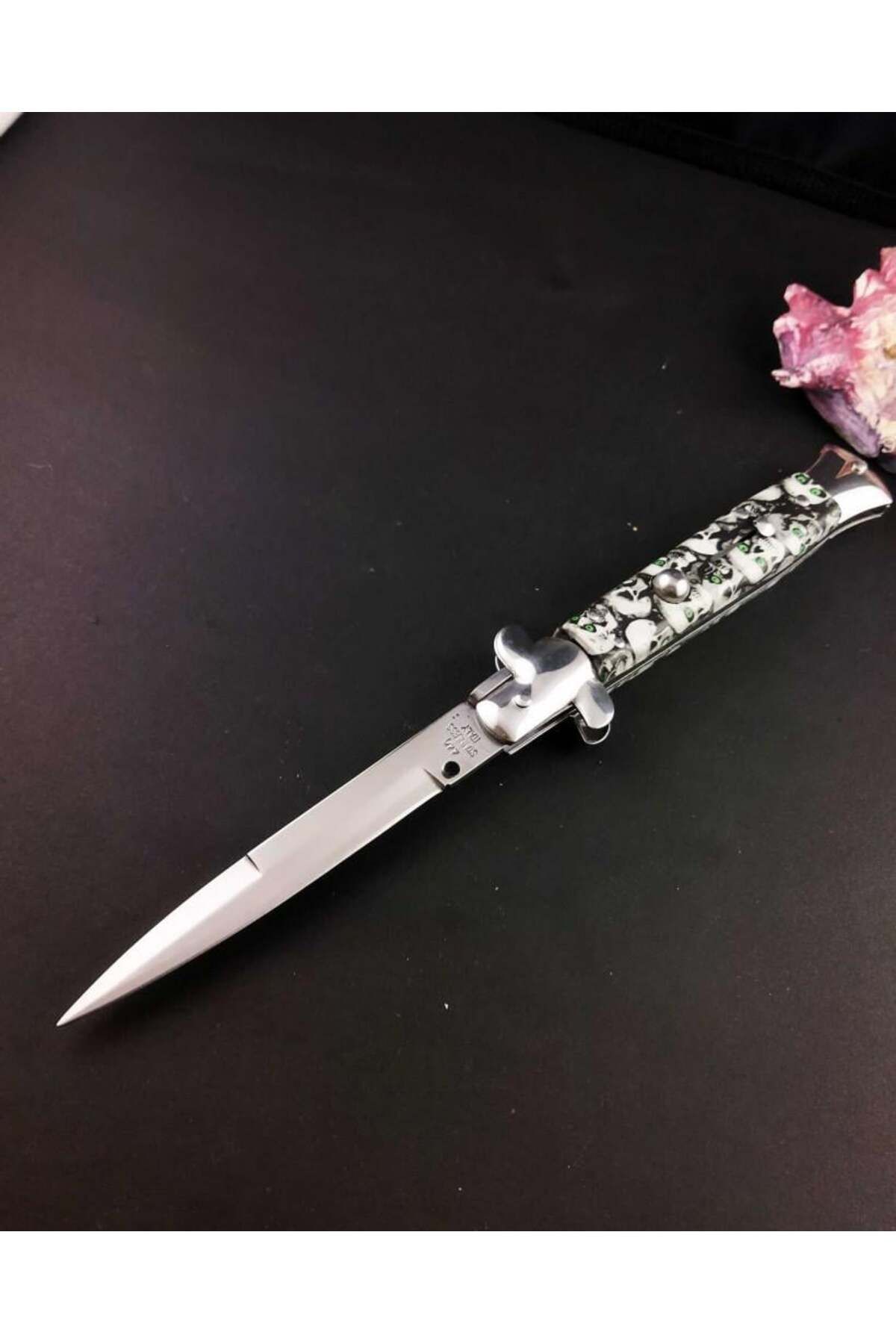 alsepeteavm Gri Kuru Kafa 23 CM İtalyan Stiletto