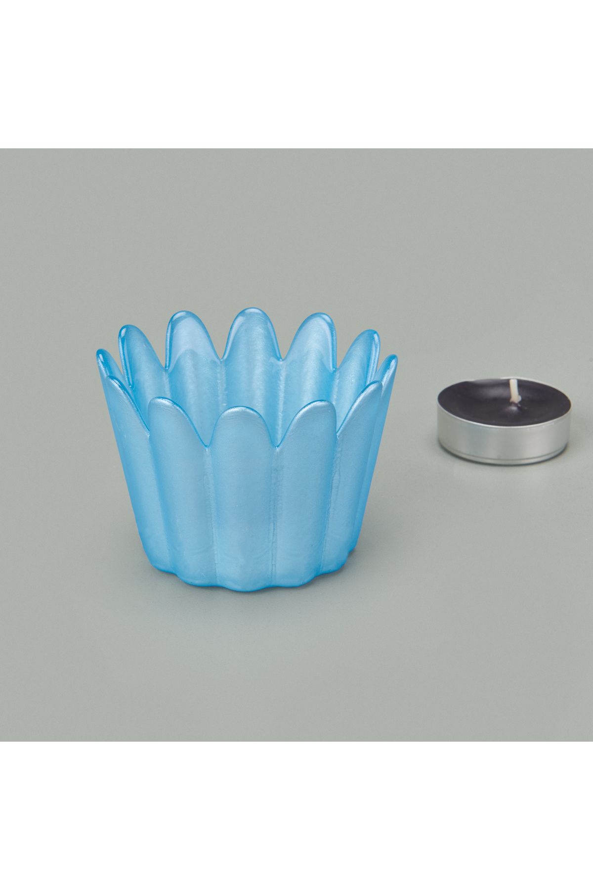 Evidea Deco Tulu Mumluk - Mavi - 9 cm