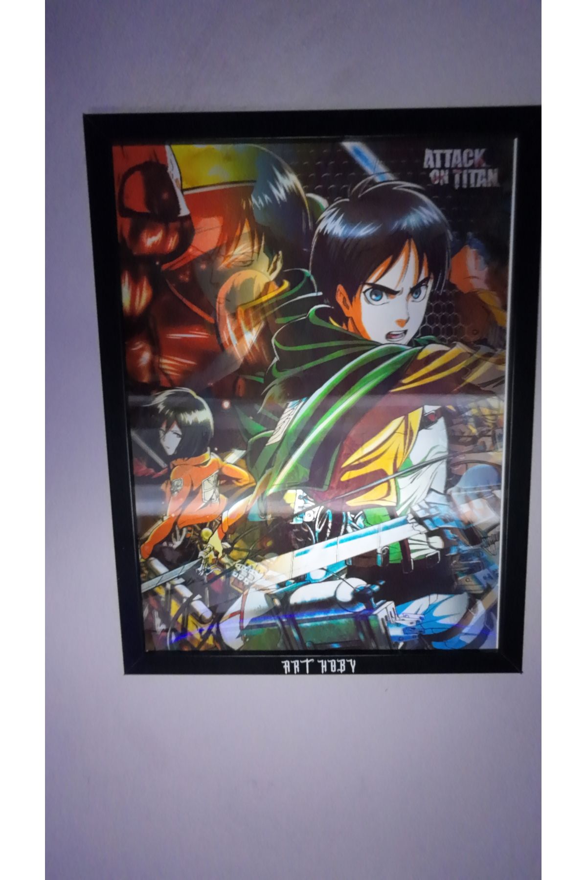 ArtHoby Attack on Titan Keşif Birliği Lenticular 3D Hareketli Tablo Model 1