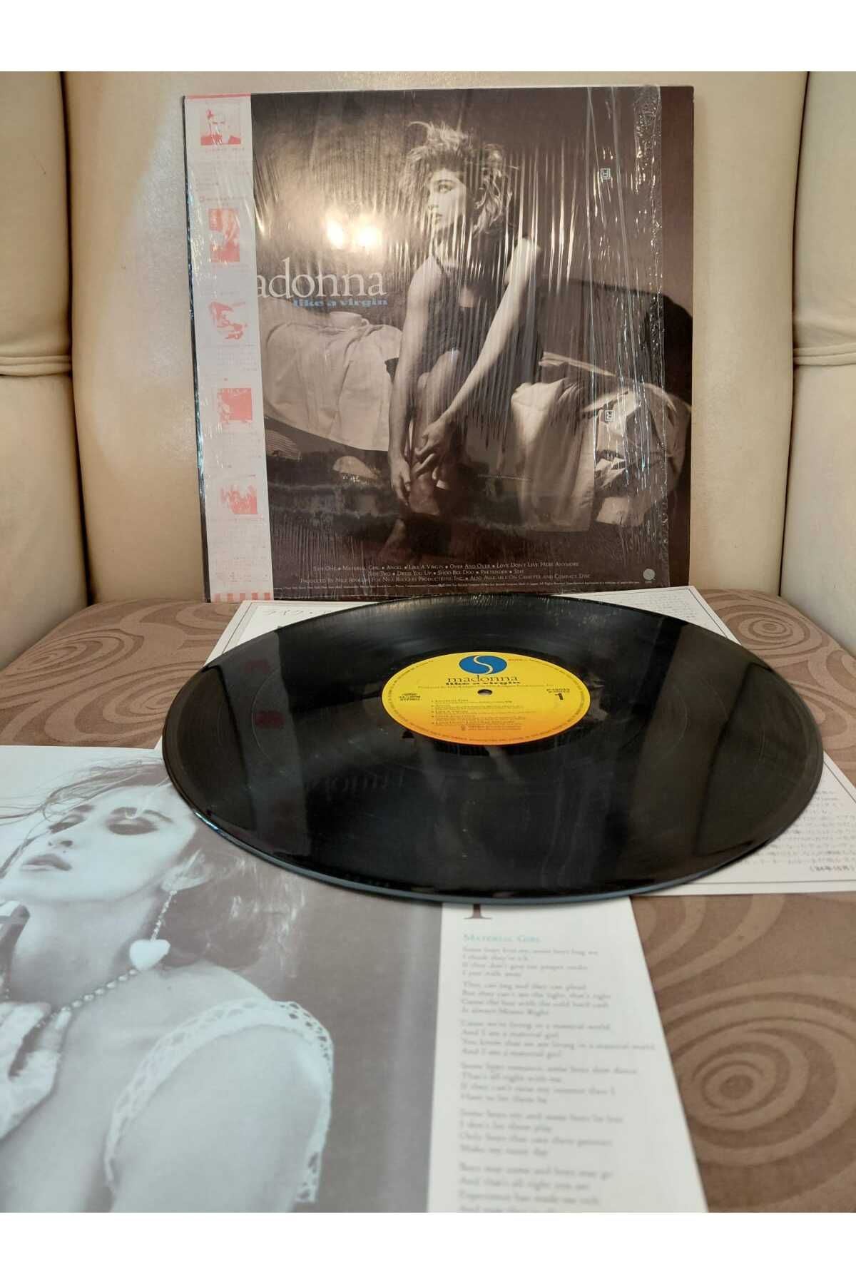 Plakperest Madonna – Like A Virgin - 1984 Japonya Basım LP Plak - Obi’li -2.el