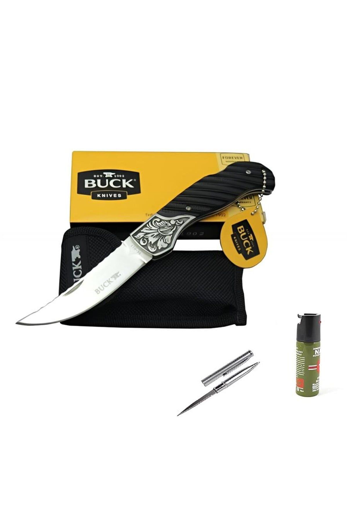 alsepeteavm Kişiye Özel Buck Çakı BK-013-BK-20.5 CM