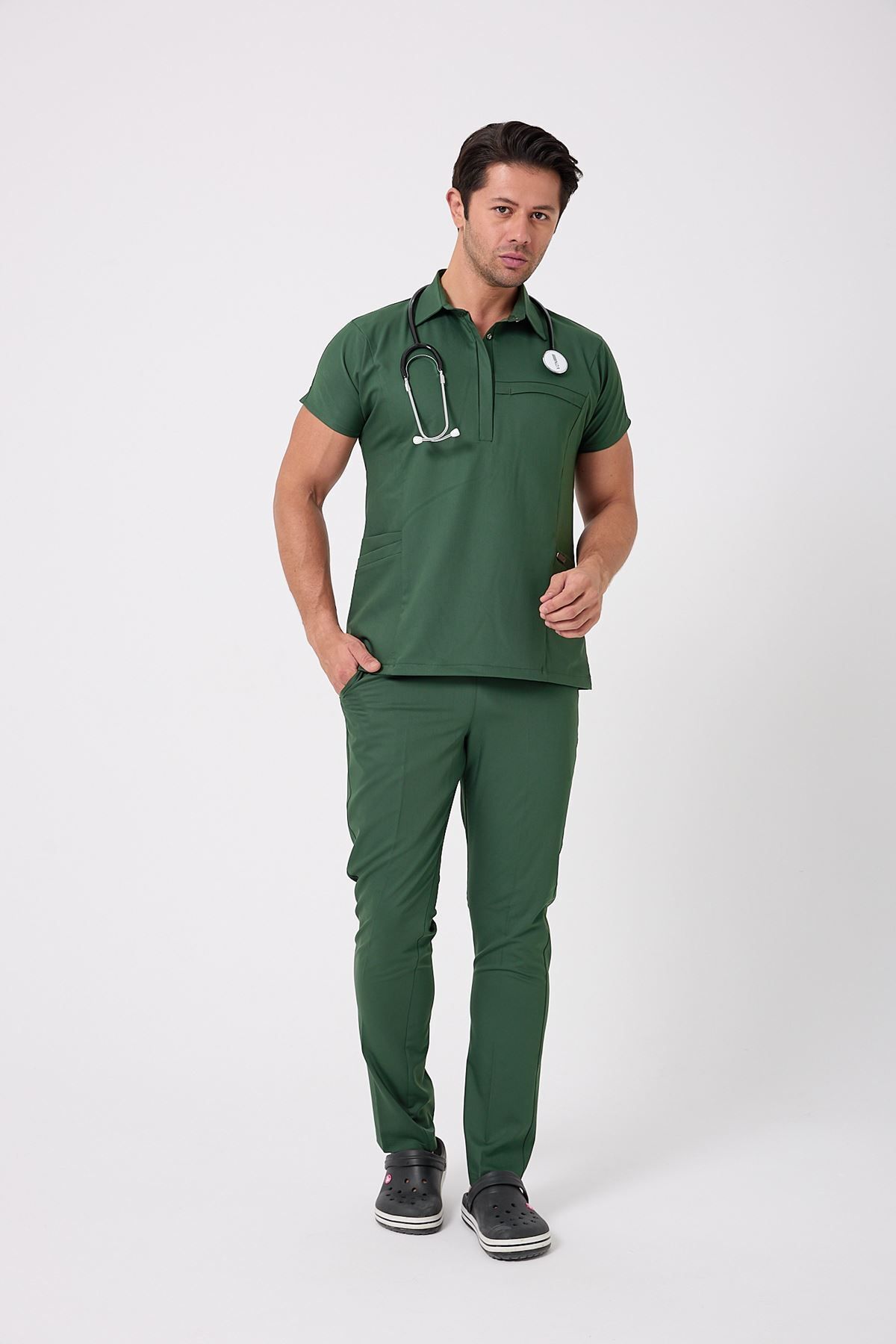 Onur Forma Scrubs Planet Erkek Takım - Kına Yeşili