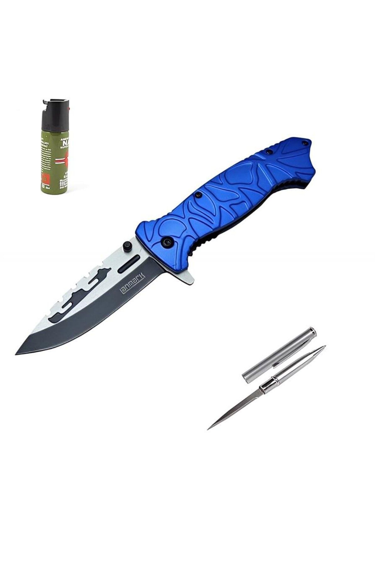 alsepeteavm Kişiye Özel Lanmark Mavi Çakı M30B 21CM