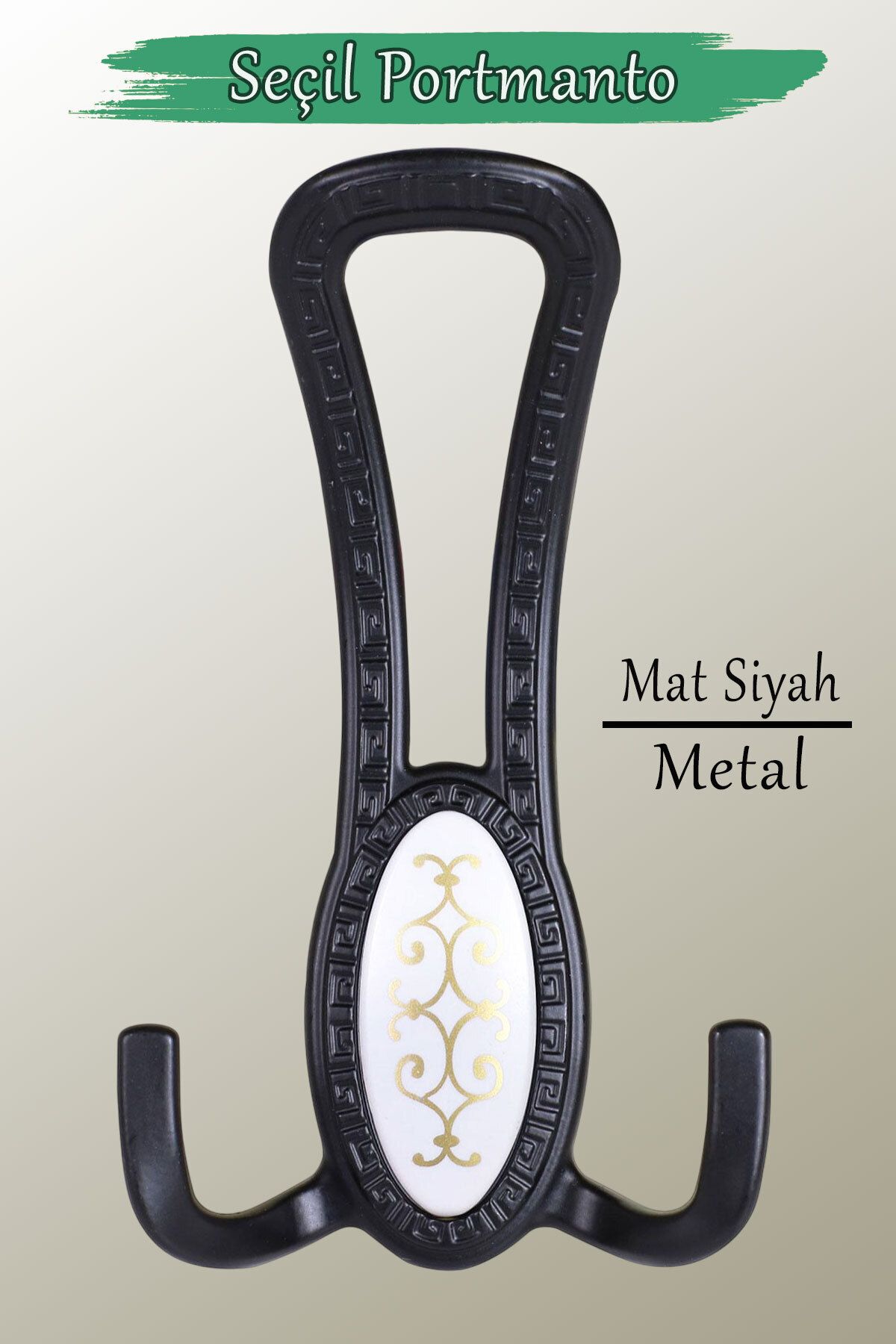 Sucuoğlu Seçil (MAT SİYAH) Metal Portmanto Vestiyer Duvar Dolap Elbise Mobilya Kapı Askısı Askılığı Askılık