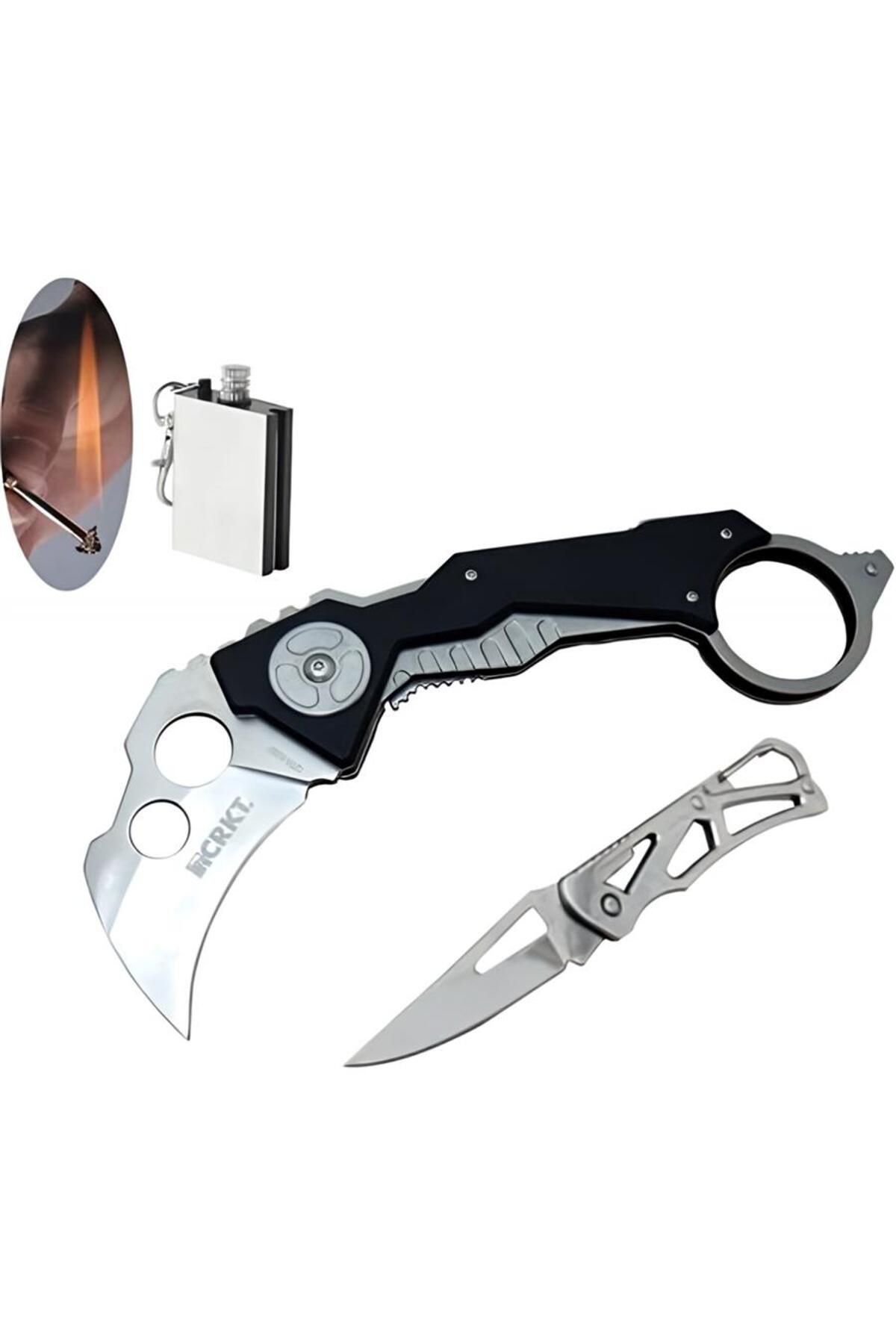 playzone Crkt Serisi QTR-6320WY 23 cm Baracas Çakı Seti SLN677