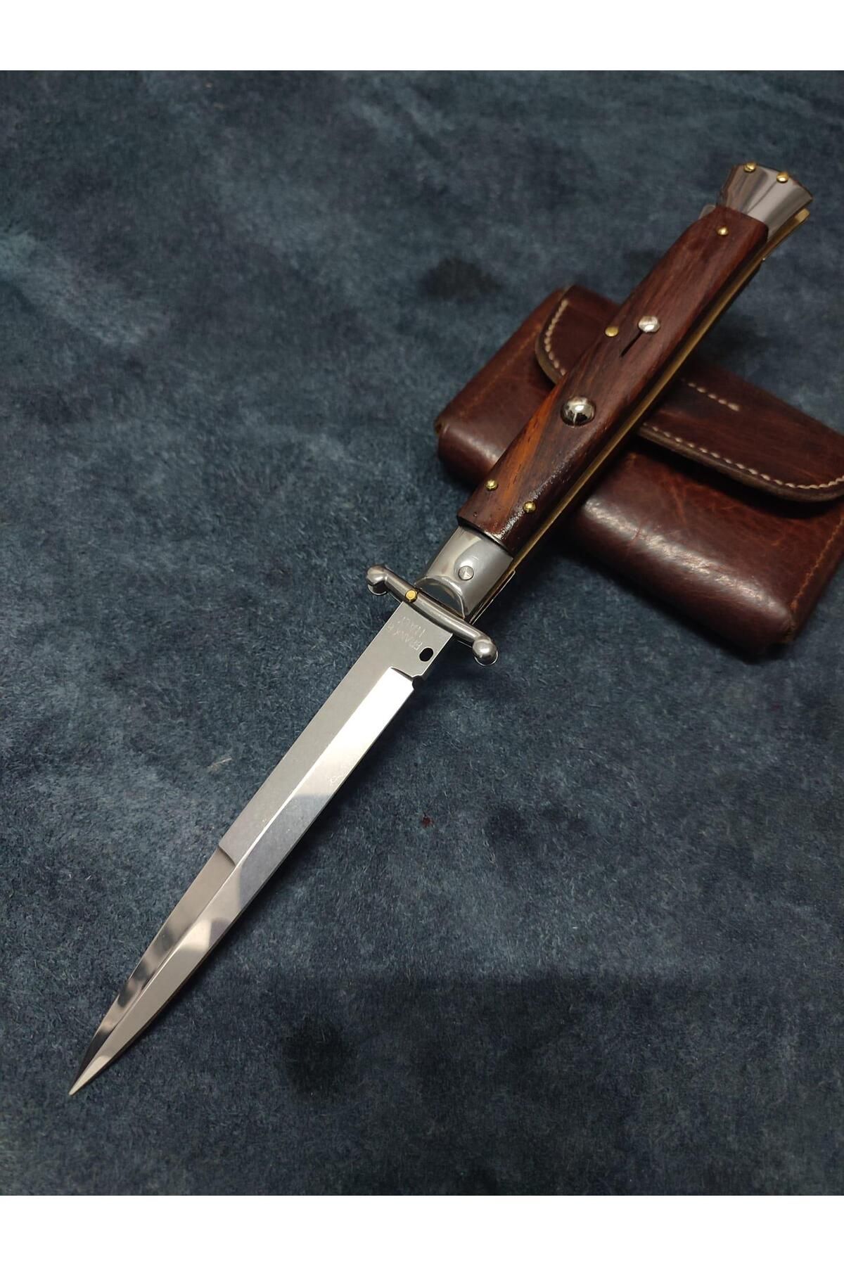alsepeteavm Frank Beltrame 28 Cm Yılan Ağacı Kabze Swinguard İtalyan Stiletto