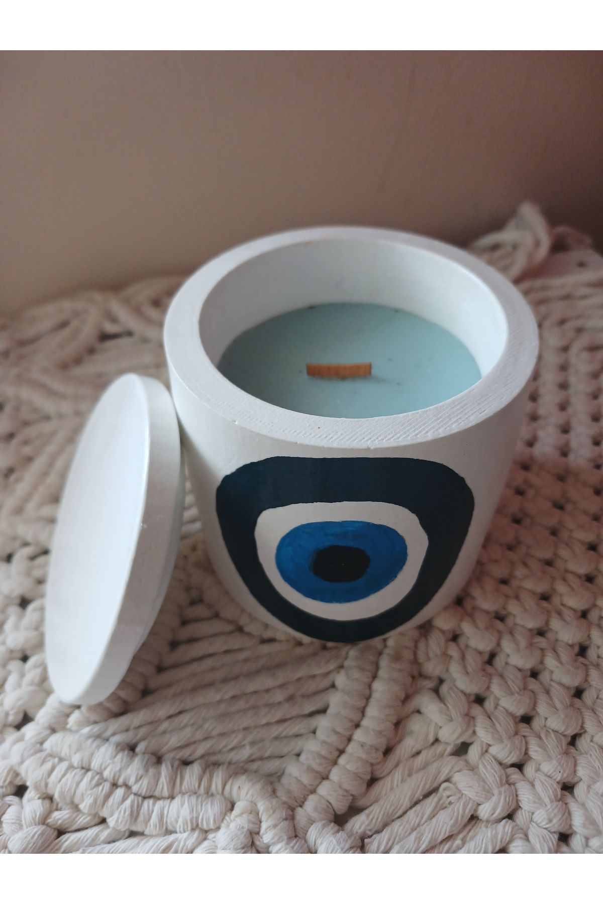 Home Handmade dekoratif beton mum ve mumluk