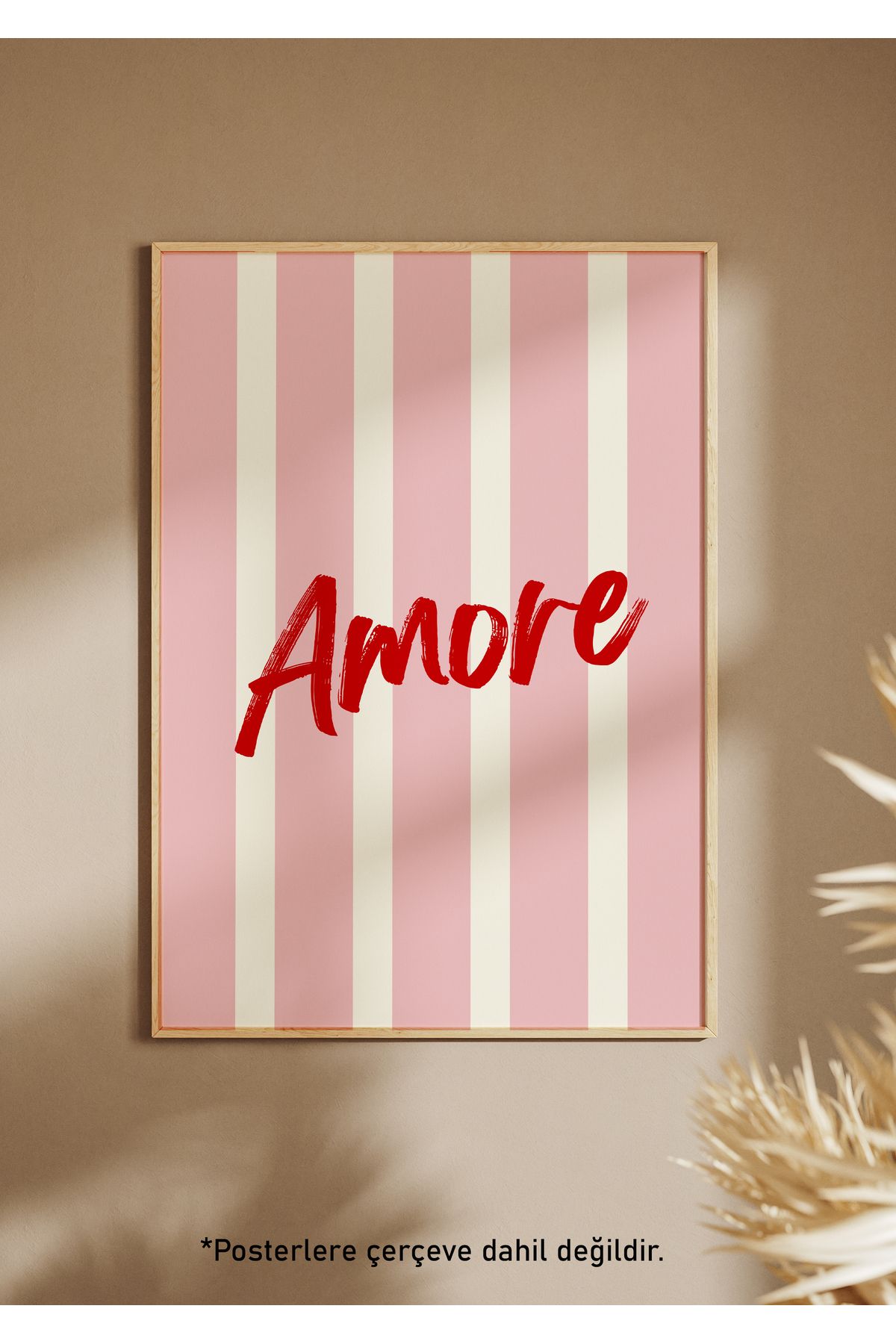 One Little Happiness AMORE Poster Estetik Duvar Posteri , Çerçevesiz Poster