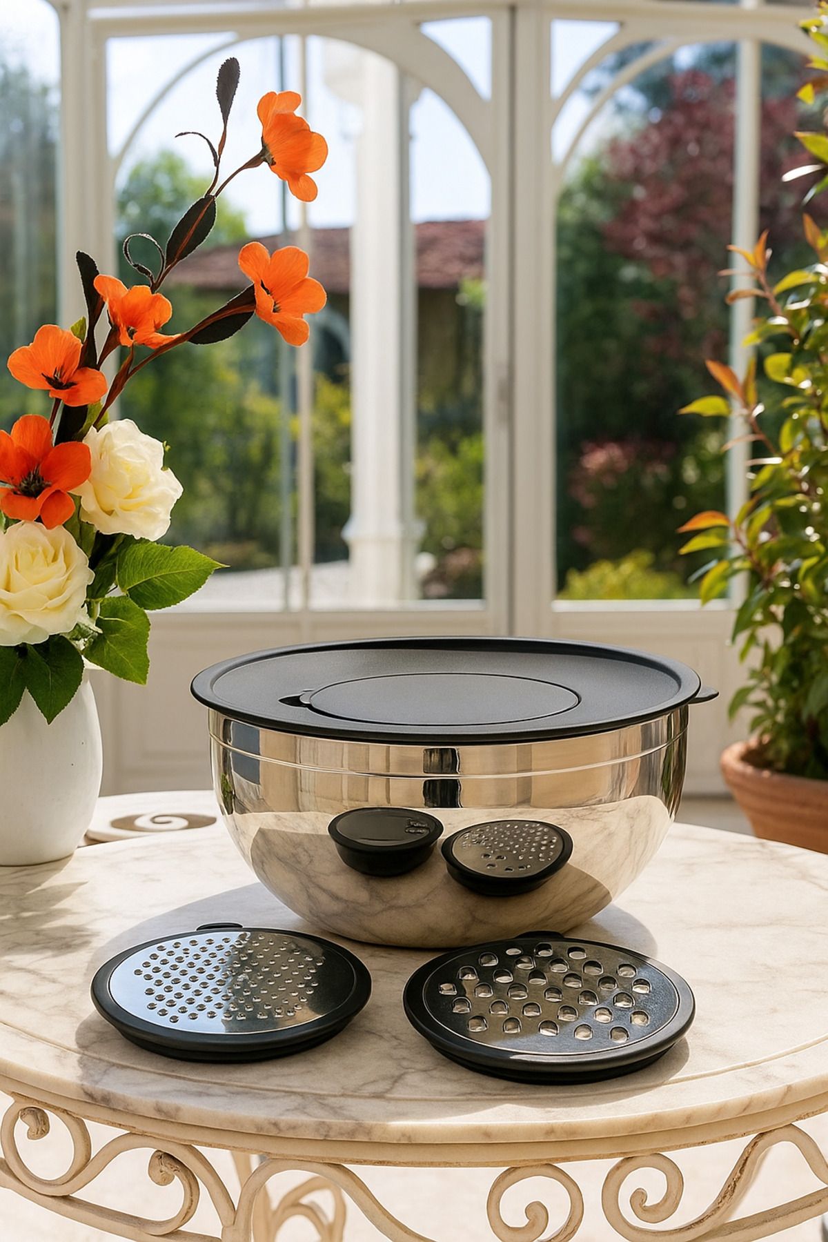 Davet 5 Parça Rendeli Karıştırma Kabı 24 Cm