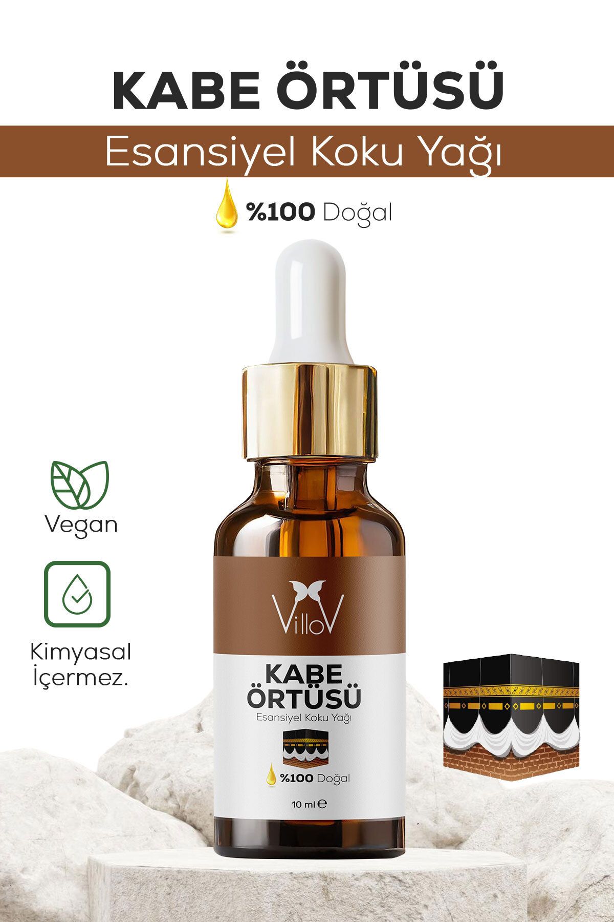 Villov Kabe Örtüsü Esansiyel Uçucu Koku Yağı Difüzör Esansı Buhurdanlık Yağı Aromaterapi Esansı Yağı 10ml