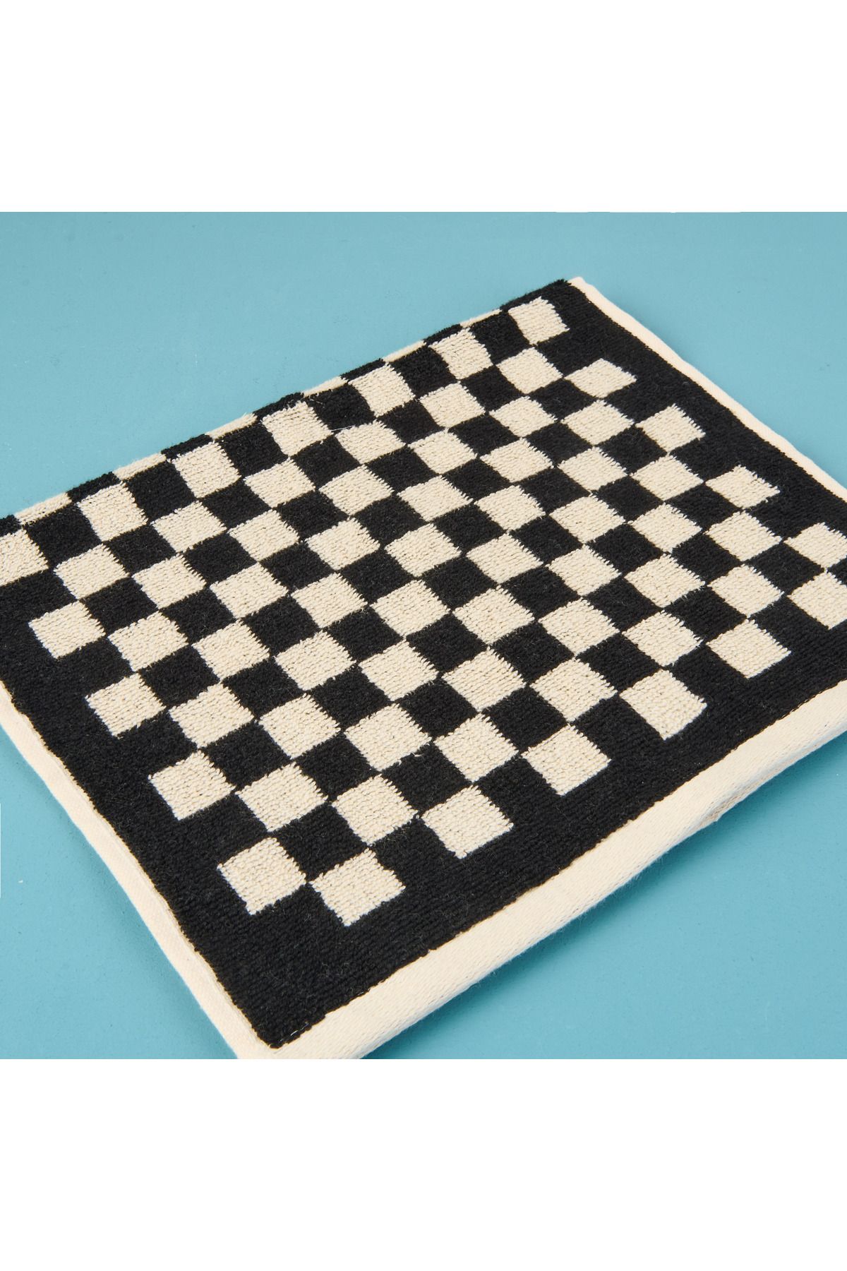 Evidea Soft Elena El Havlusu - Ekru / Siyah - 30x50 cm