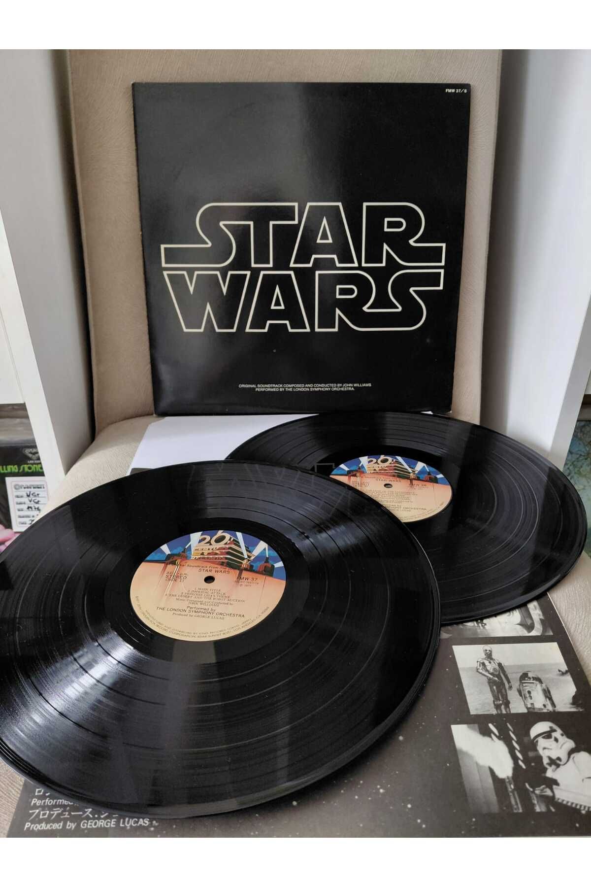 Plakperest STAR WARS (Soundtrack ) - John Williams - 1977 Japonya Basım 2xLP Plak-2.el