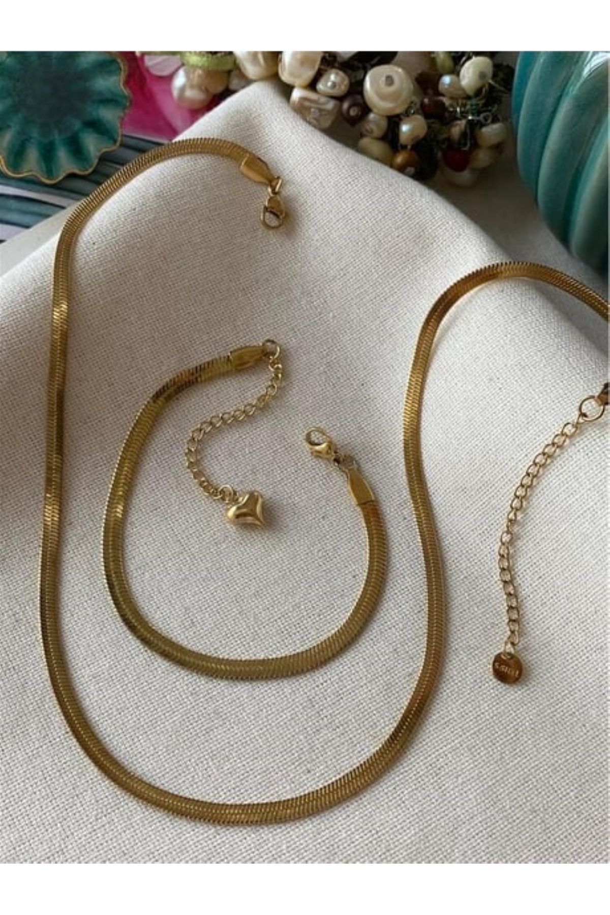 Ladin Atelier İtalyan Zincir 2'li Set