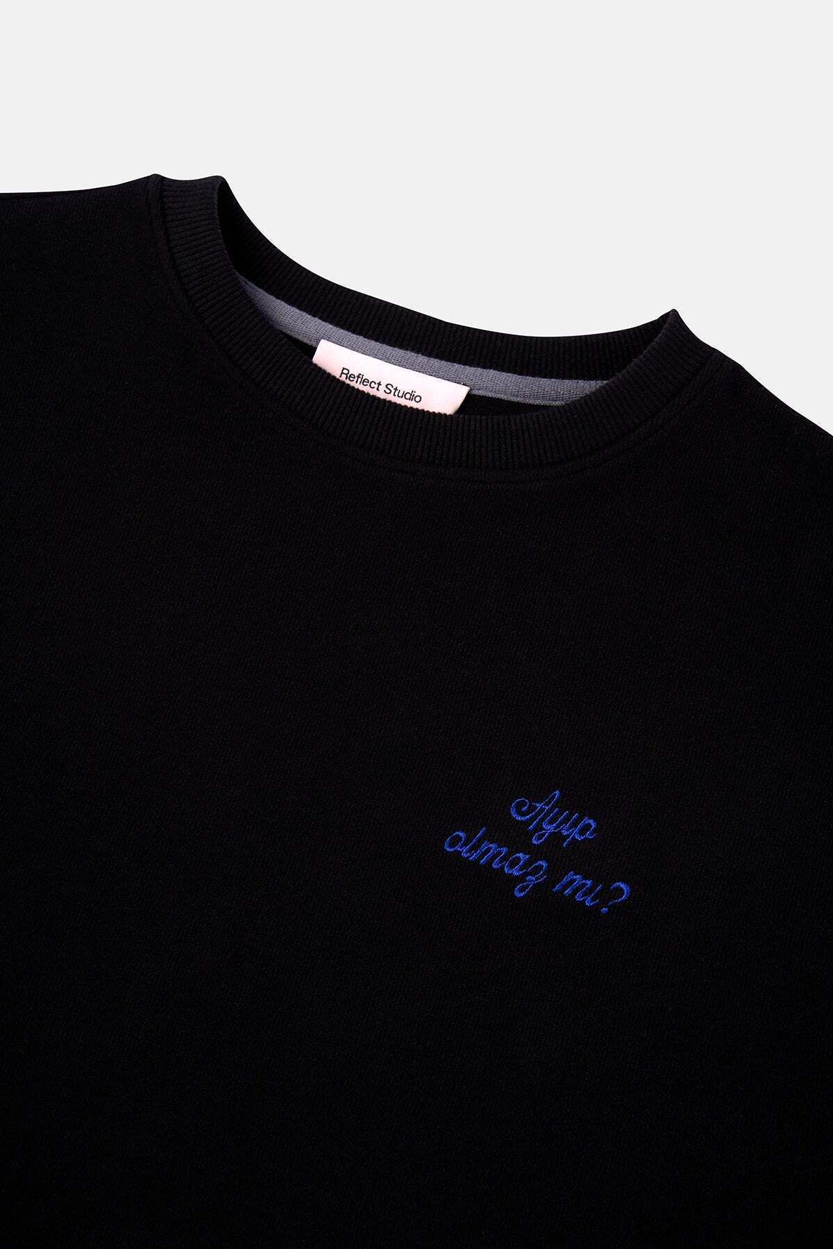 Reflect Studio-Mvö Is It Possible to Be in Trouble? Supersoft Sweatshirt - Black 3