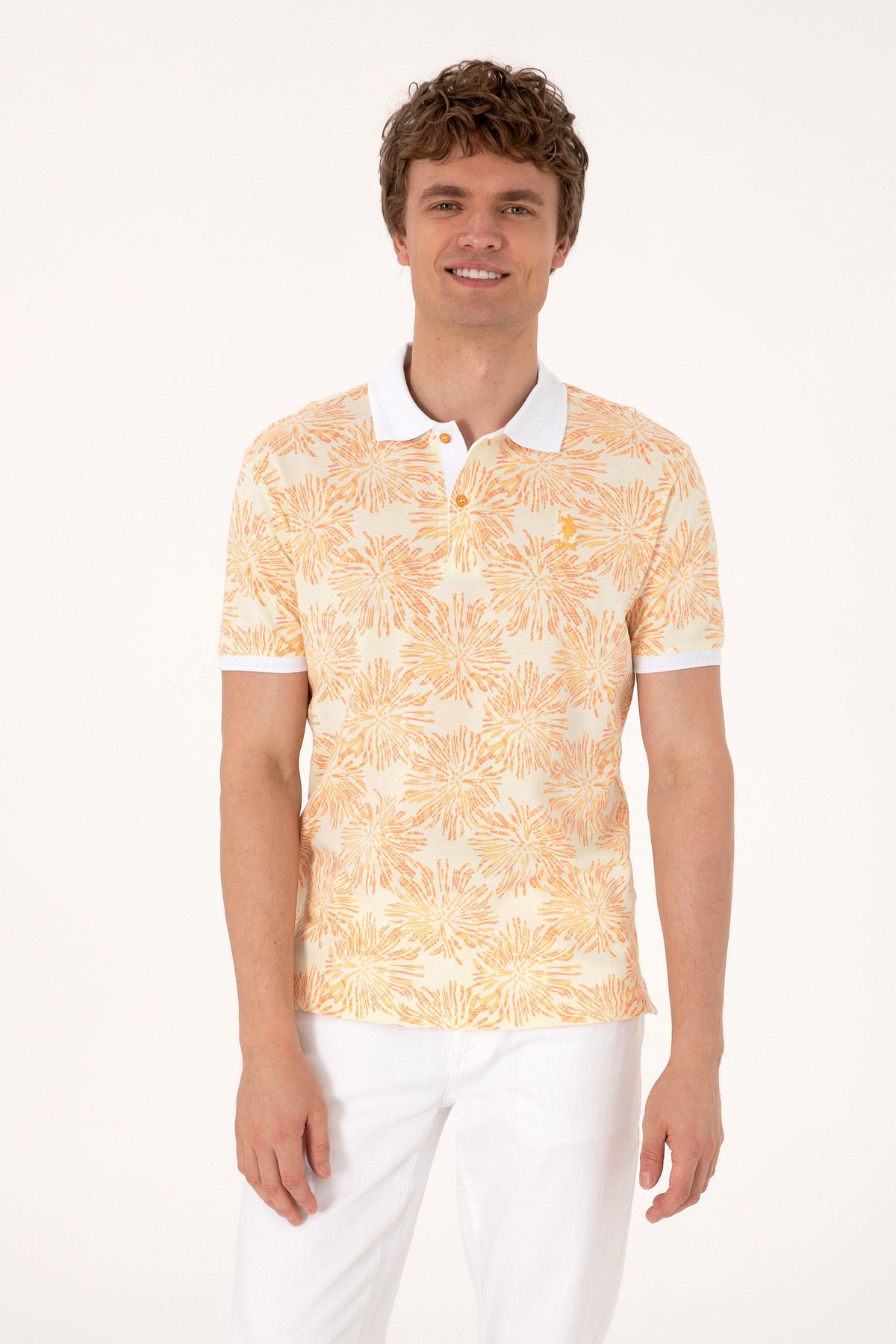 U.S. Polo Assn. Erkek Turuncu Tişört 50299618-VR202