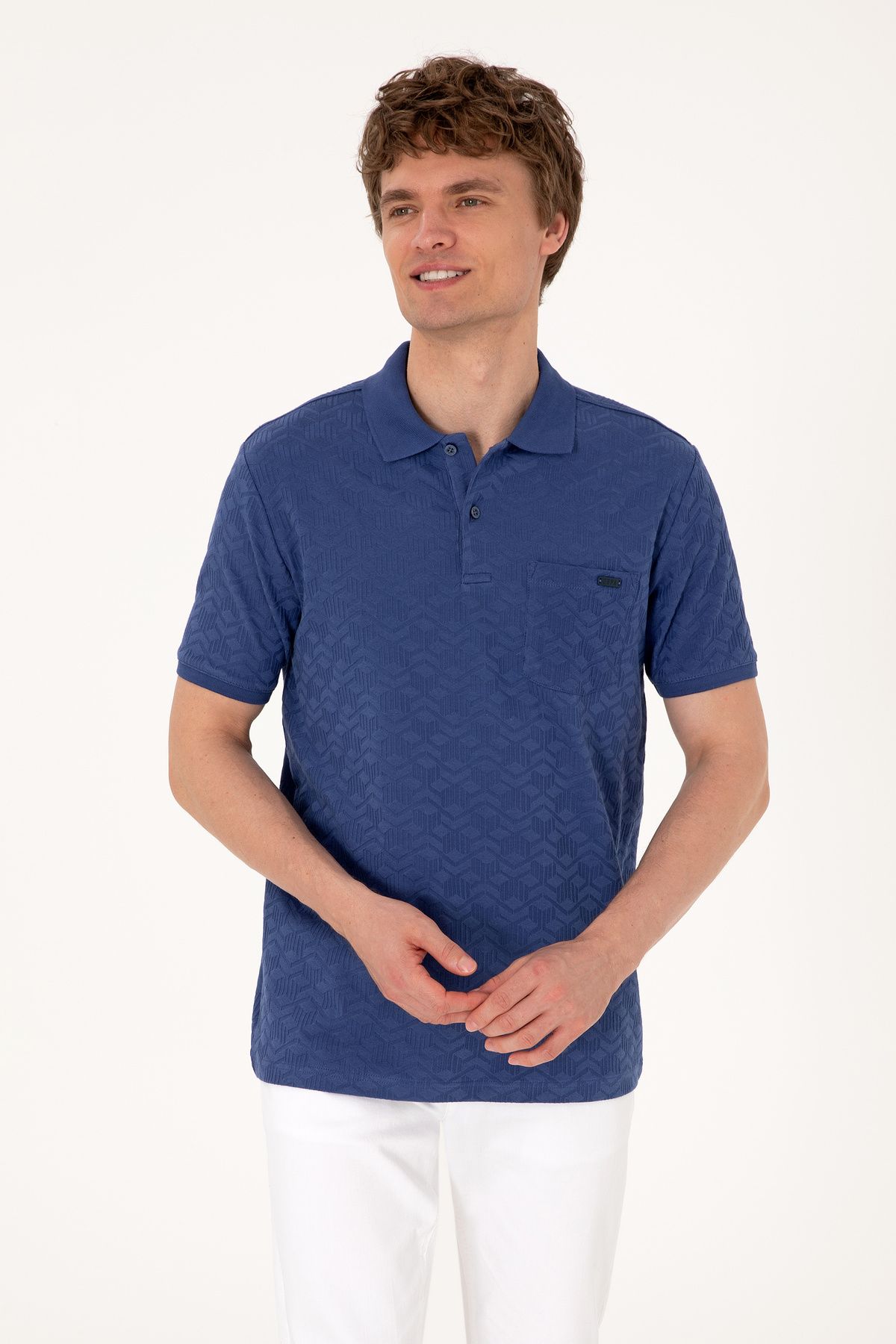 U.S. Polo Assn. Erkek Açık Lacivert Tişört 50299570-VR059
