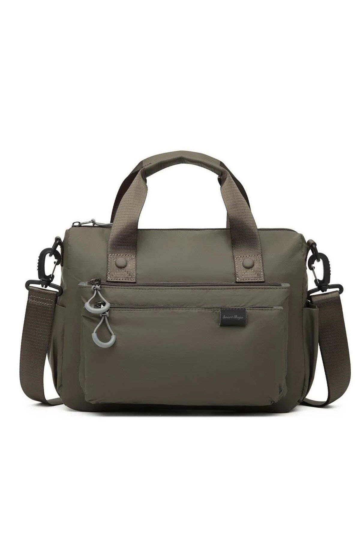 SMART BAGS Extra Hafif Kumaş Kadın Postacı Çantası BC 3141 - Açık Kahve