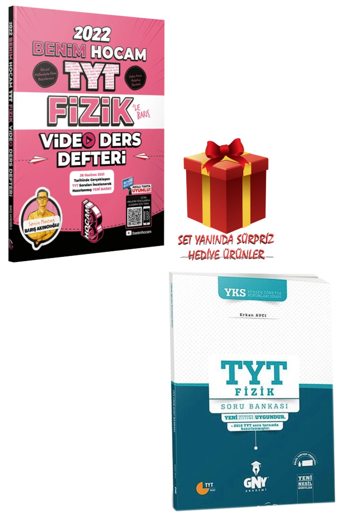 Panem Yayınları Benim Hocam TYT Fizik Video Ders Defteri + TYT Fizik Soru Bankası + Hediye