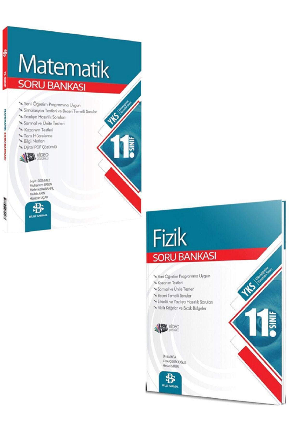 Evrensel İletişim Yayınları 11.Sınıf Bilgi Sarmal Matematik + Fizik Soru Bankaları / Yeni Nesil / Video Çözümlü - 2 KİTAP