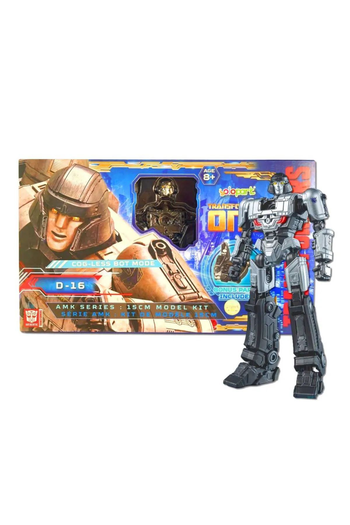 BAŞEL OYUNCAK-I Chose I Got Transformers Tf One Amk Mini Series D-16 Cog Less Bot Mode Model Kit 15 cm 8+ 2