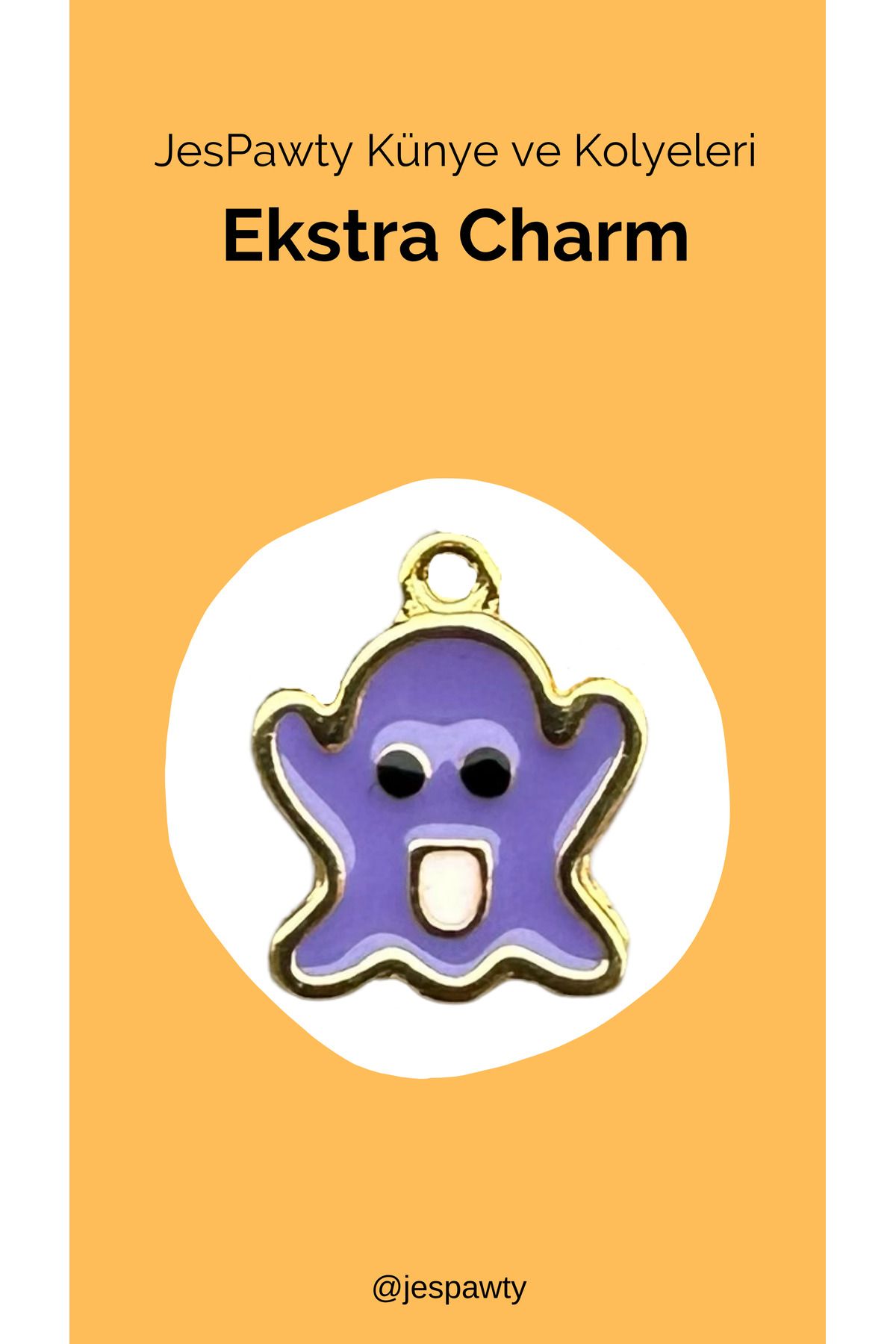 JesPawty Kolye ve Künye İle Uyumlu Charm Altın Kaplama