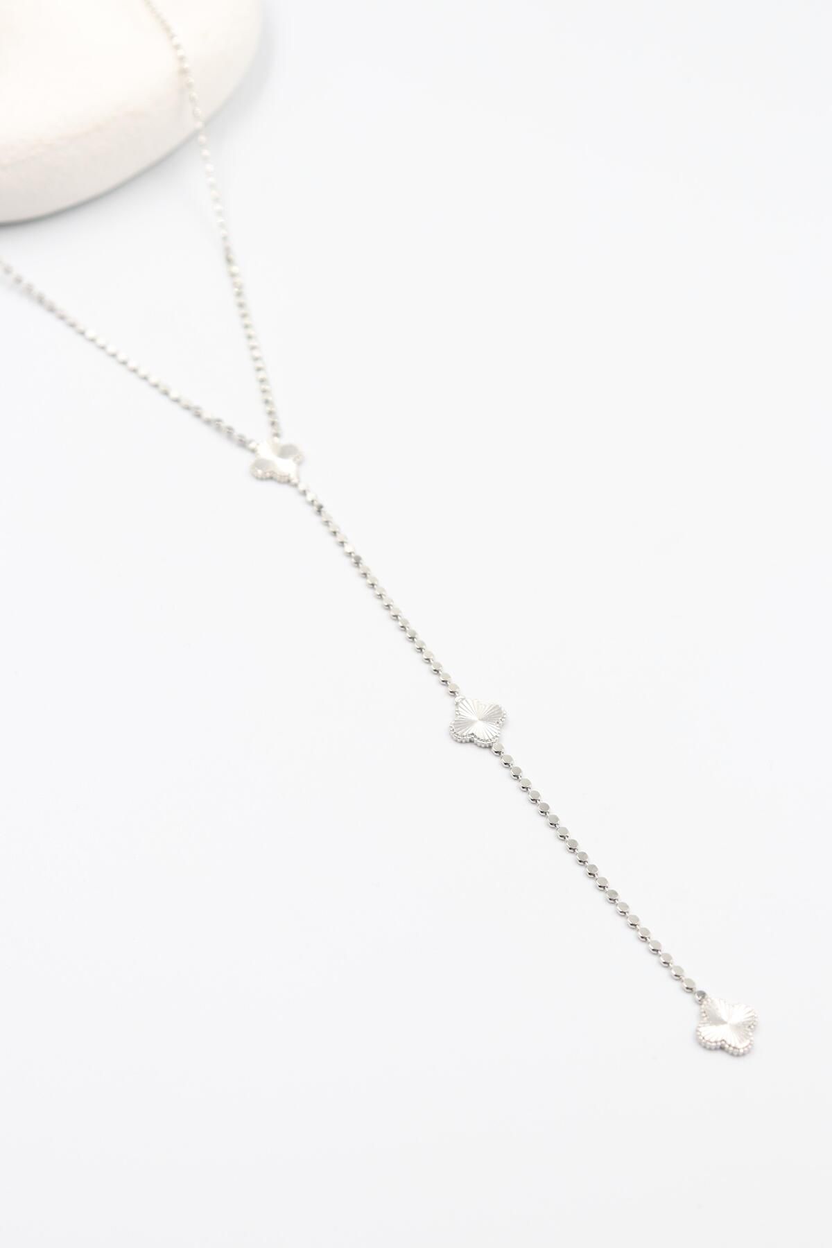 BY CANSU ACCESSORİES Riina VIP Silver Kolye