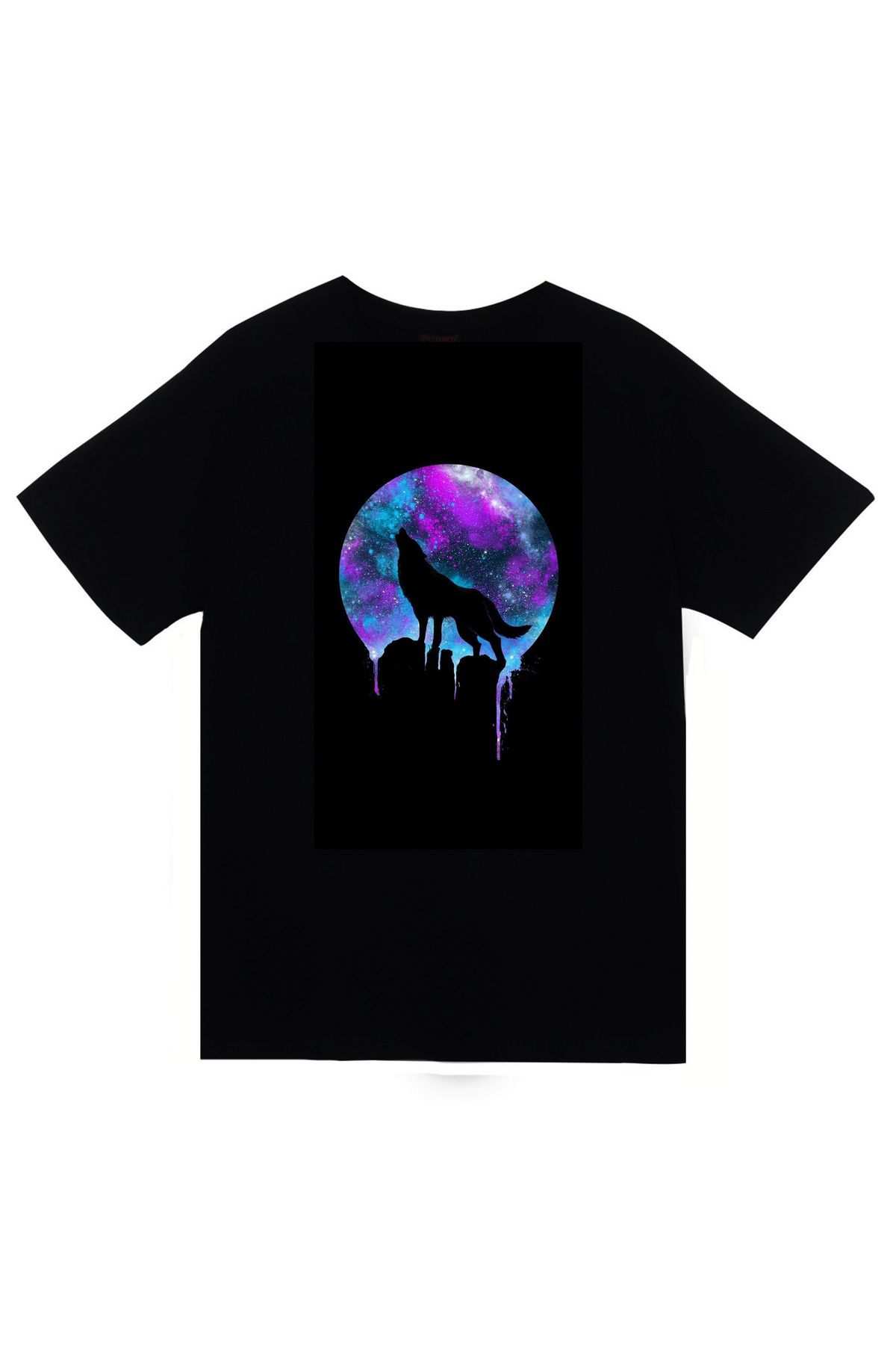 fame-stoned Therian Kurt Baskılı Unisex %100 Pamuk Siyah T-shirt
