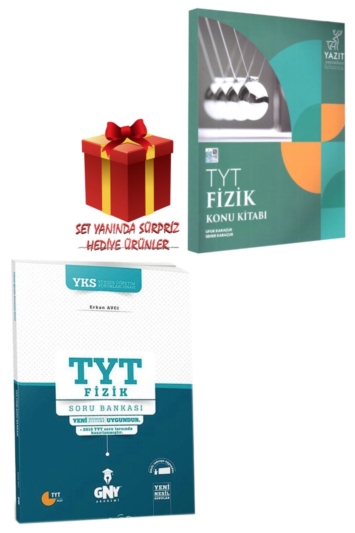 Yazıt Yayınları TYT Fizik Konu Kitabı + TYT Fizik Soru Bankası + Hediye