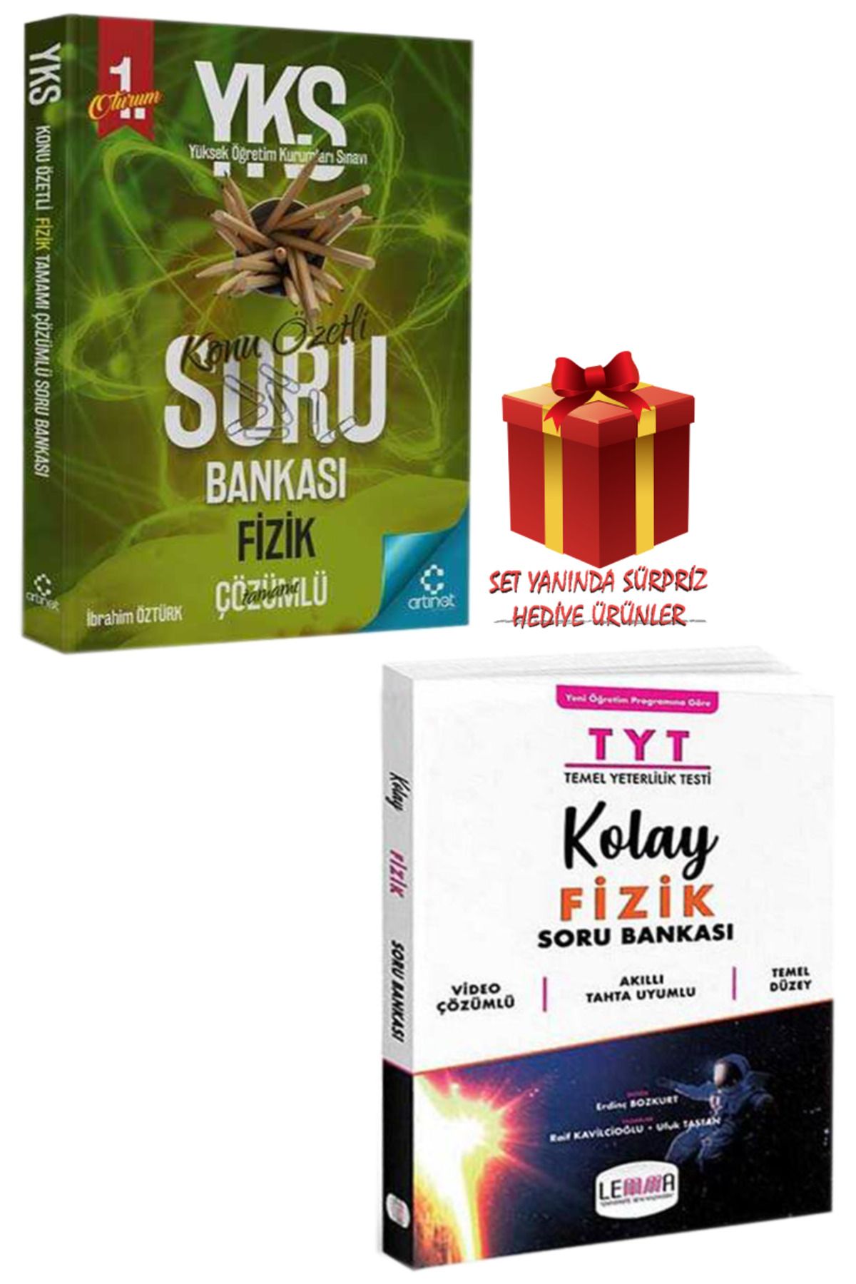 Panem Yayınları Artınet YKS-TYT Fizik Konu Özetli Soru Bankası + TYT Fizik Soru Bankası + Hediye