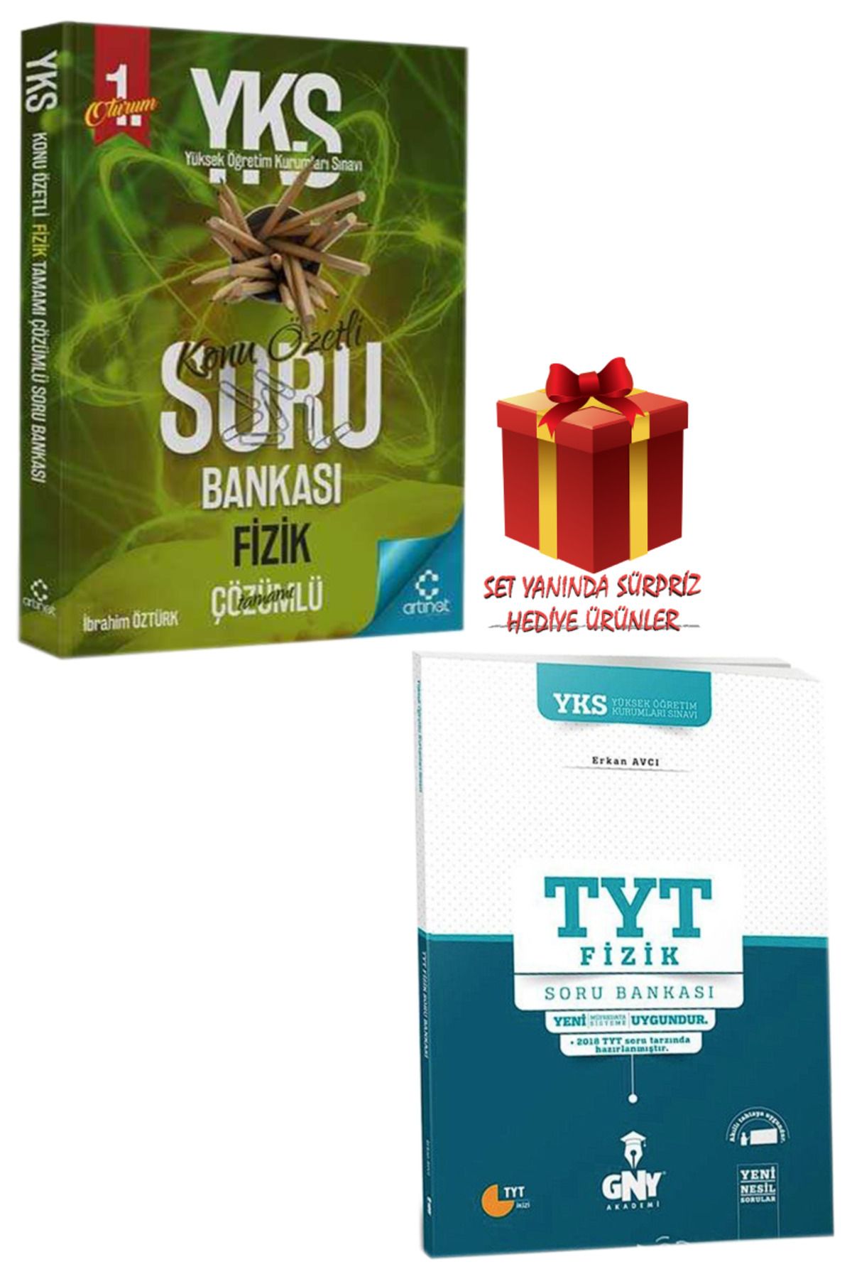 Panem Yayınları Artınet YKS-TYT Fizik Konu Özetli Soru Bankası + TYT Fizik Soru Bankası + Hediye