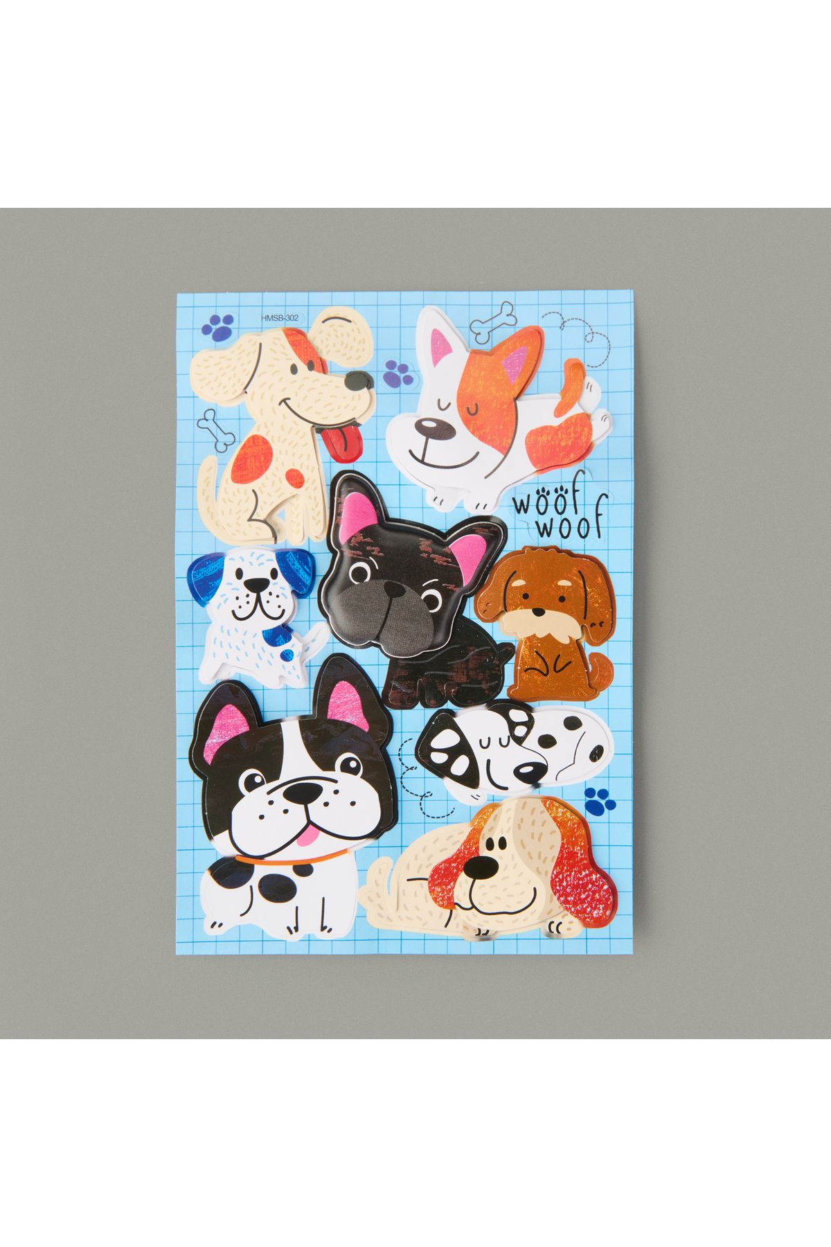Bubu Handmade Köpekler Sticker - Renkli