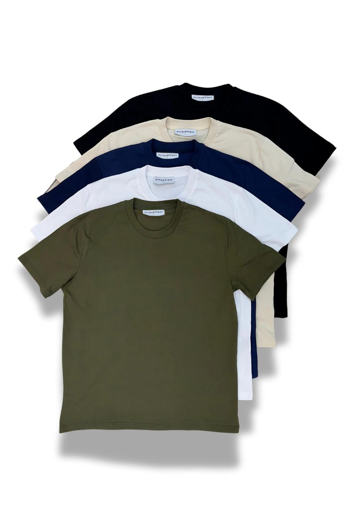 gothamvibes Erkek Basic 5'li T-Shirt