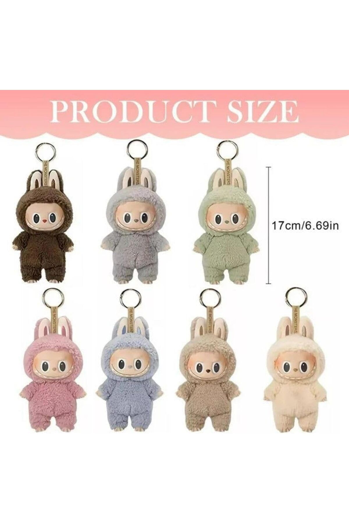 Generic-LABUBUUU The Monsters Have A Seat Vinyl Plush Blind Box 8x7x15cm, Collectable Character Keychain 5
