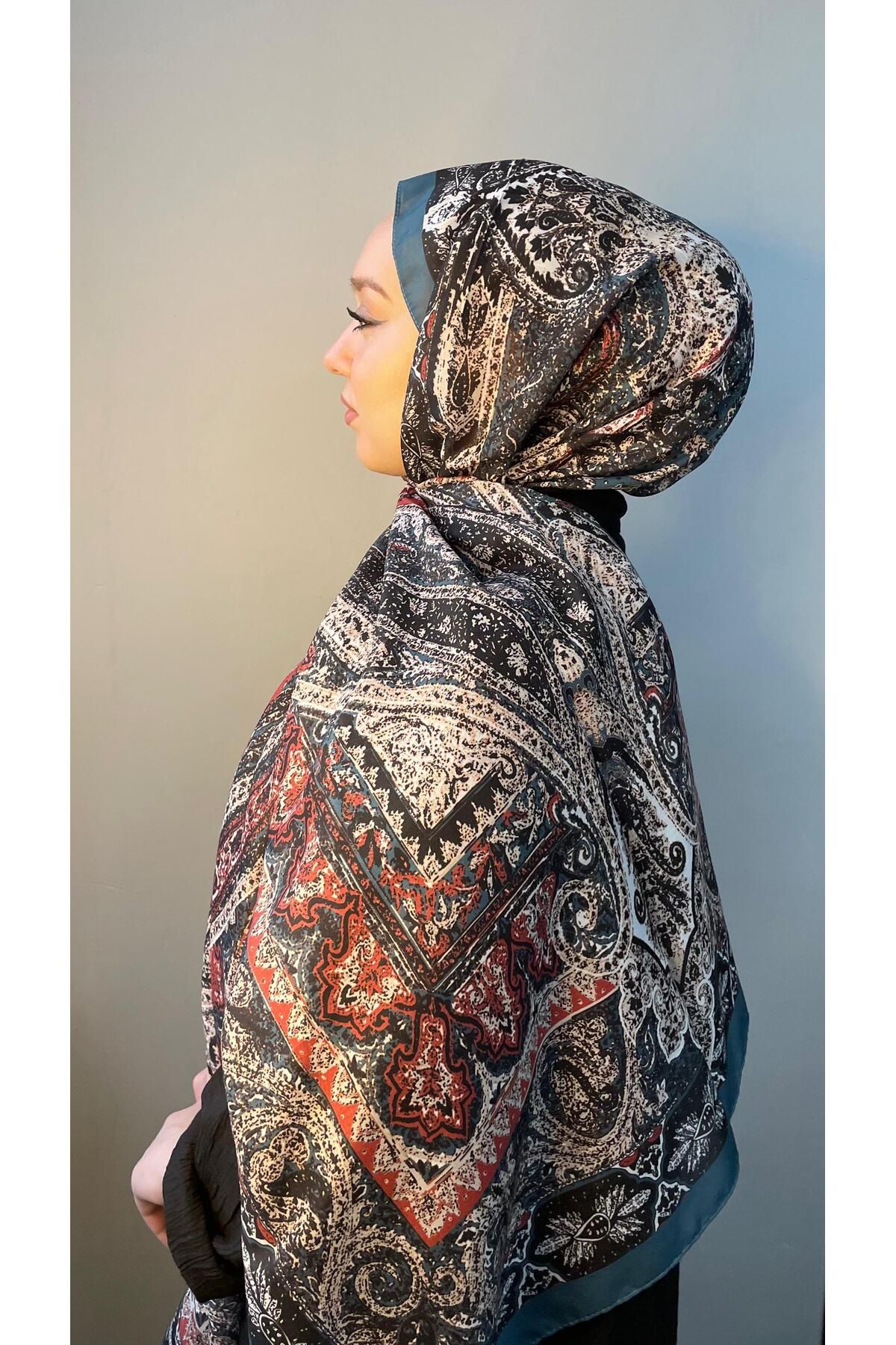 Oxygen Scarfs Etro Etnik Pamuk İpek Şal -23564
