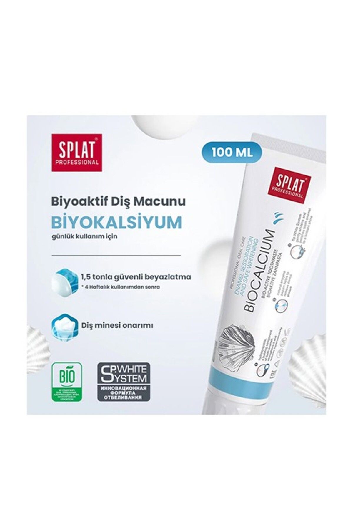 Splat Diş Macunu Biocalcium Diş Minesi Onarıcı 100Ml