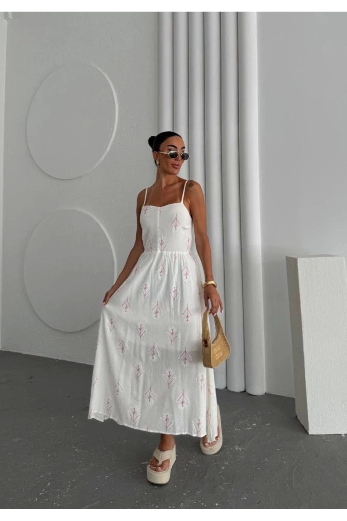 Butik Ip Askılı Astar Detay Elbise