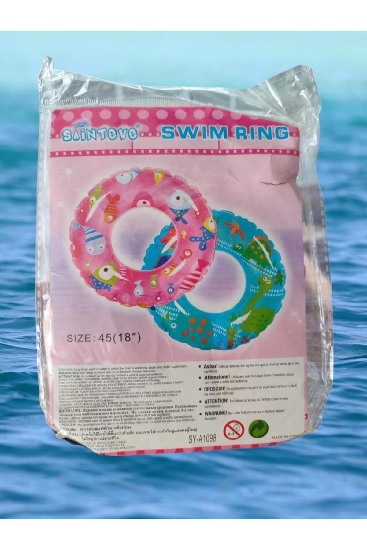 buradanaldım Pembe Bebek Deniz Ve Havuz Simidi 45 Cm Yeni Yüzme Öğrenenler Için 0-3 Yaş