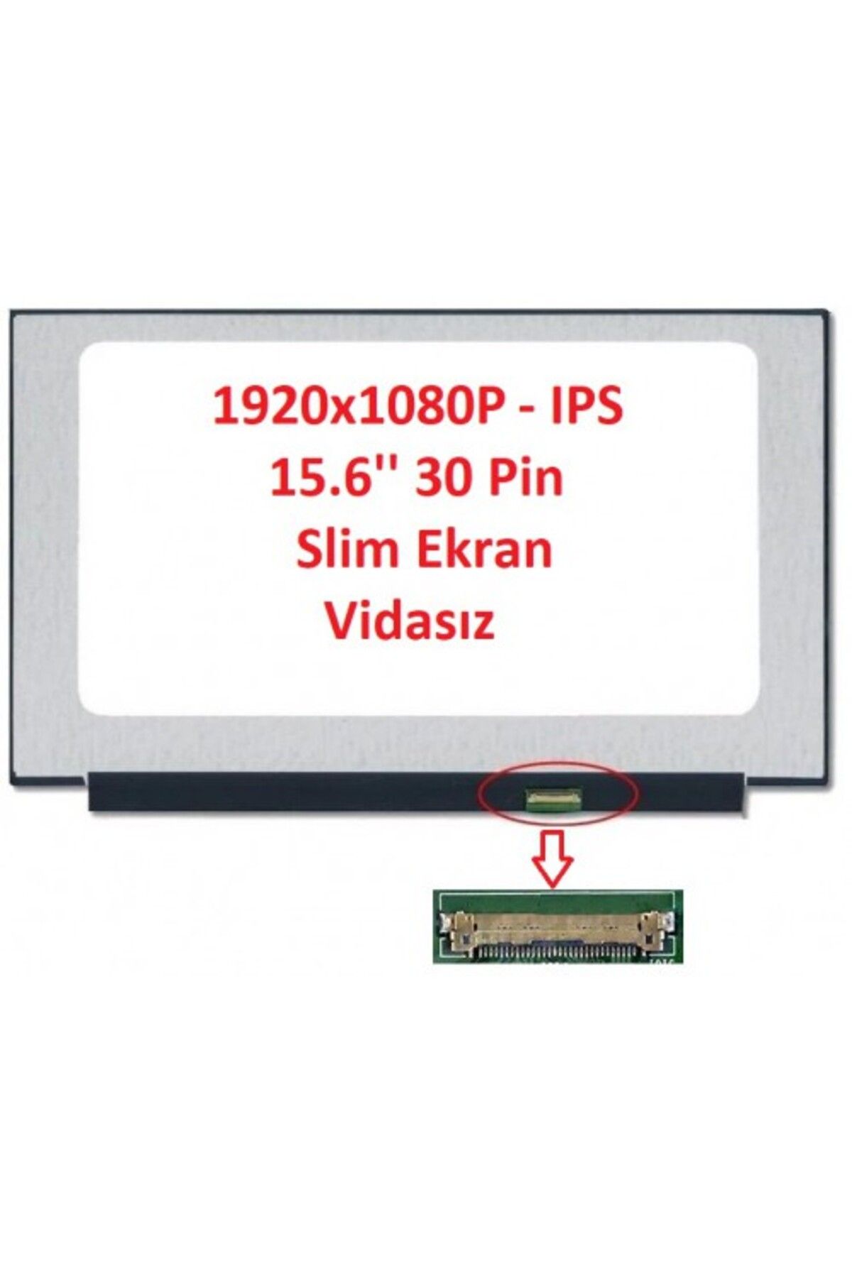 NION Msi PS63 MODERN 8RC-028TR Notebook Lcd Ekran (15.6" Slim Led 30 Pin IPS)