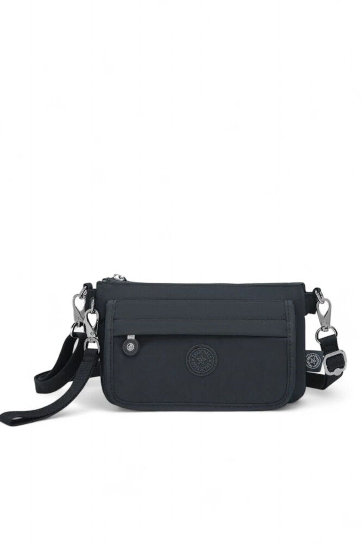 SMART BAGS Krinkıl Siyah Kadın Çapraz Askılı Çanta SMB 1191