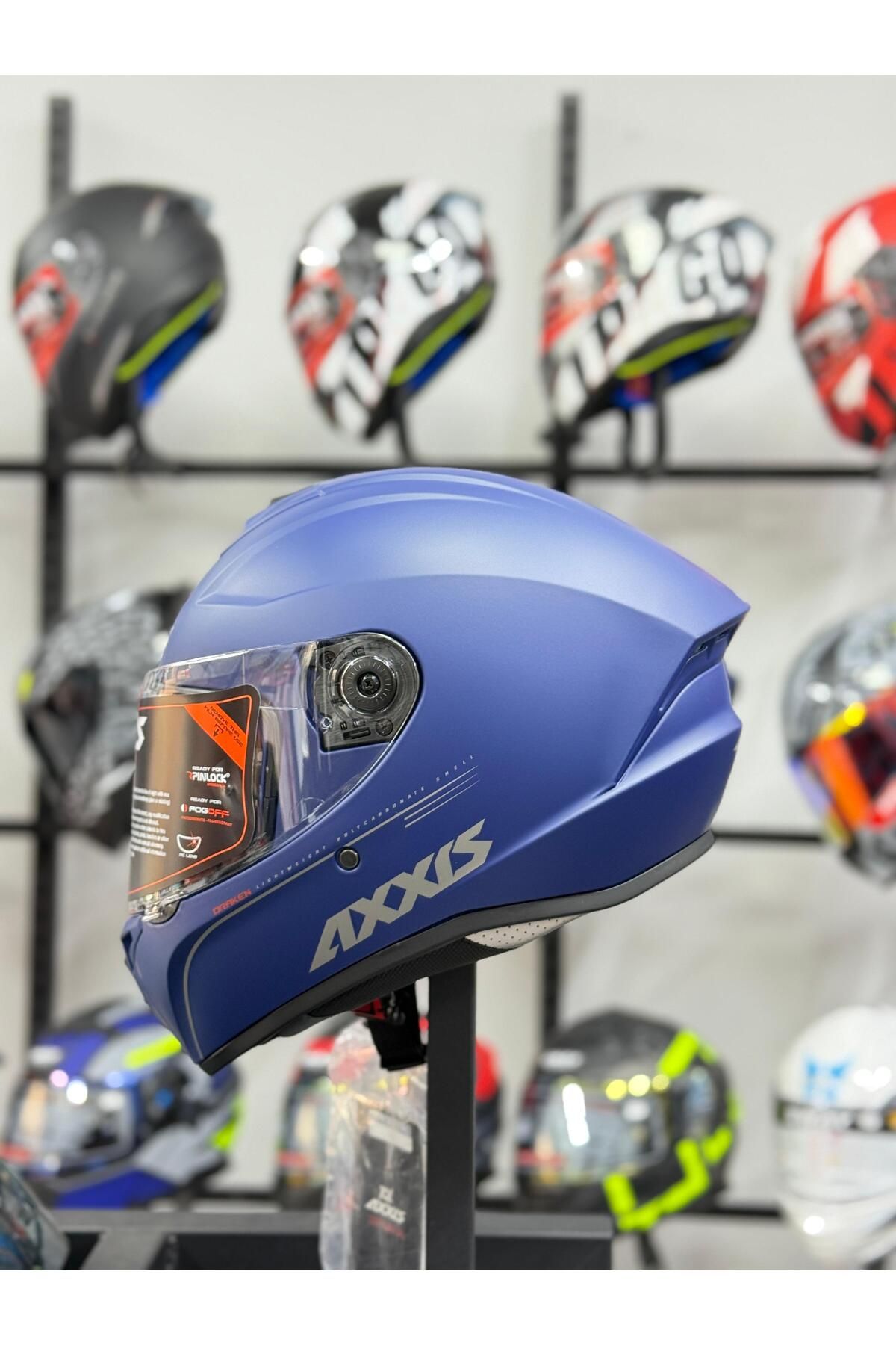 AXXIS DRAKEN S SOLID A7 MATT BLUE KASK