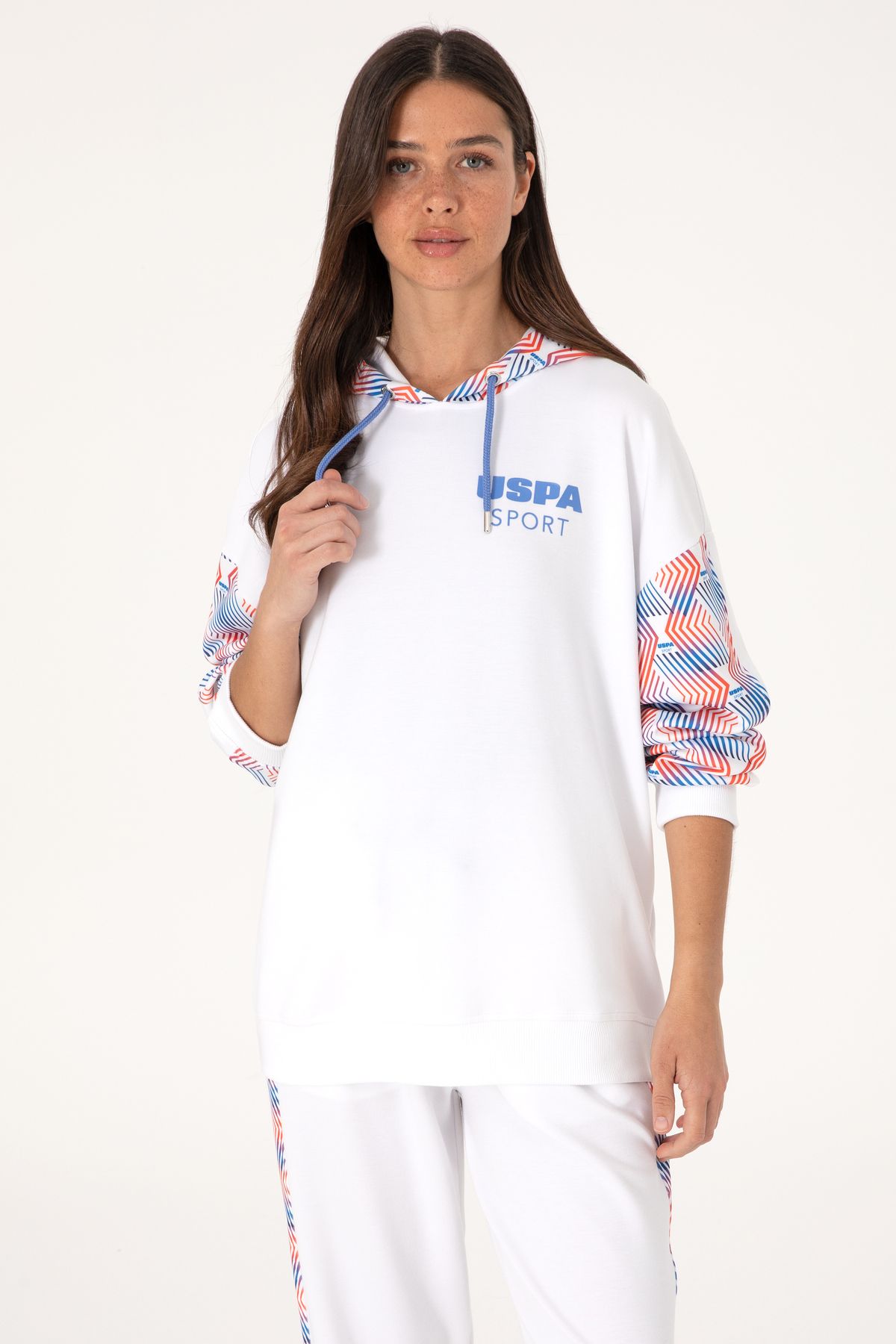 U.S. Polo Assn. Kadın Beyaz Sweatshirt 50300694-VR013