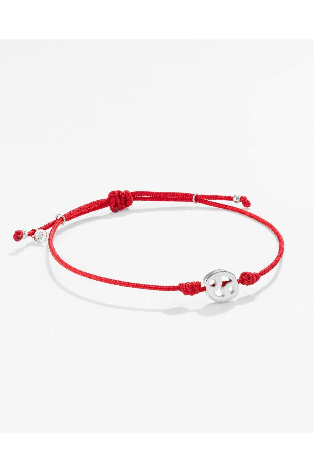 MEKS JEWELS Gümüş Yengeç Burcu Kırmızı Bileklik