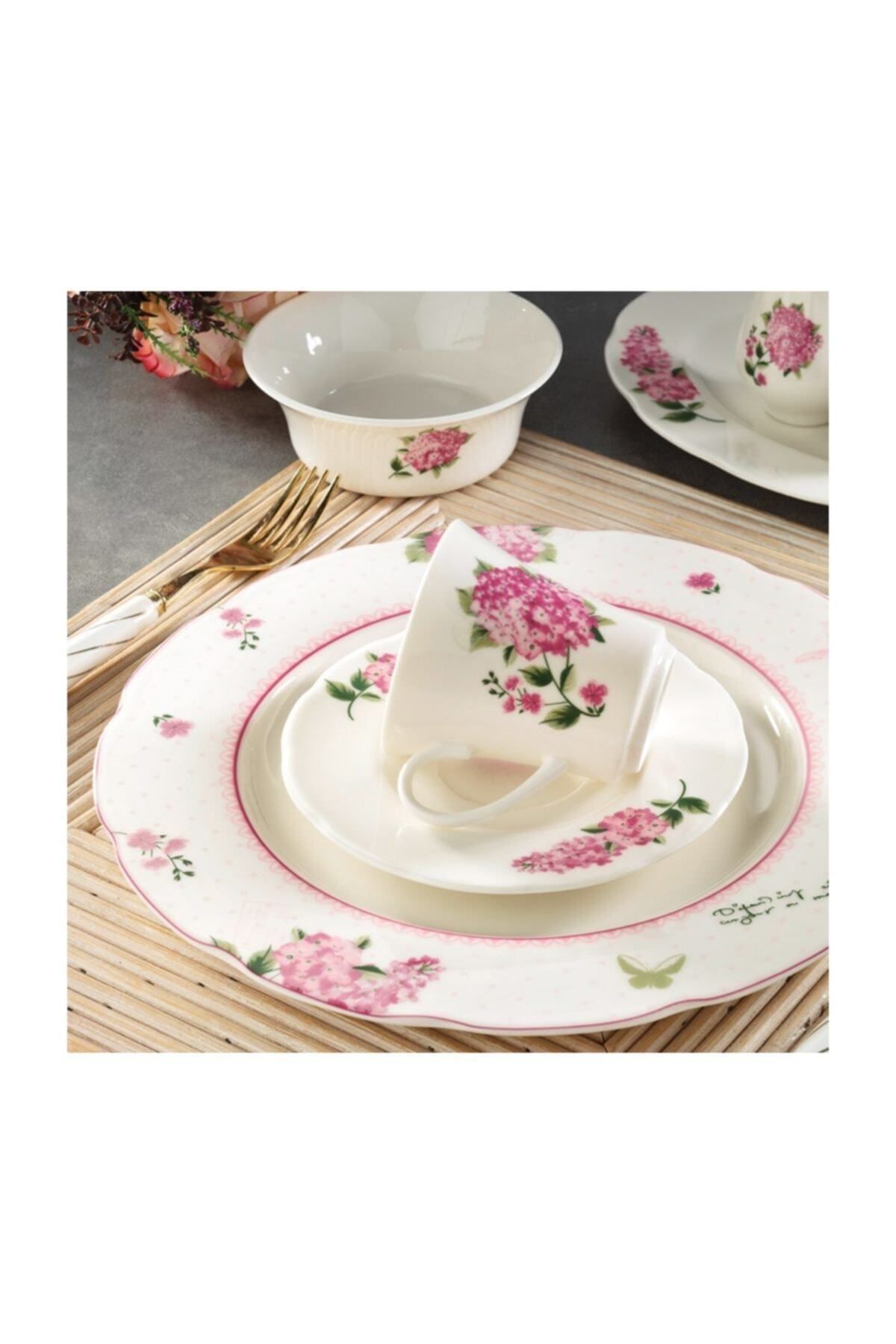 aky home style Bone Olympos 36 Parça Bone Kahvaltı Takımı-9829