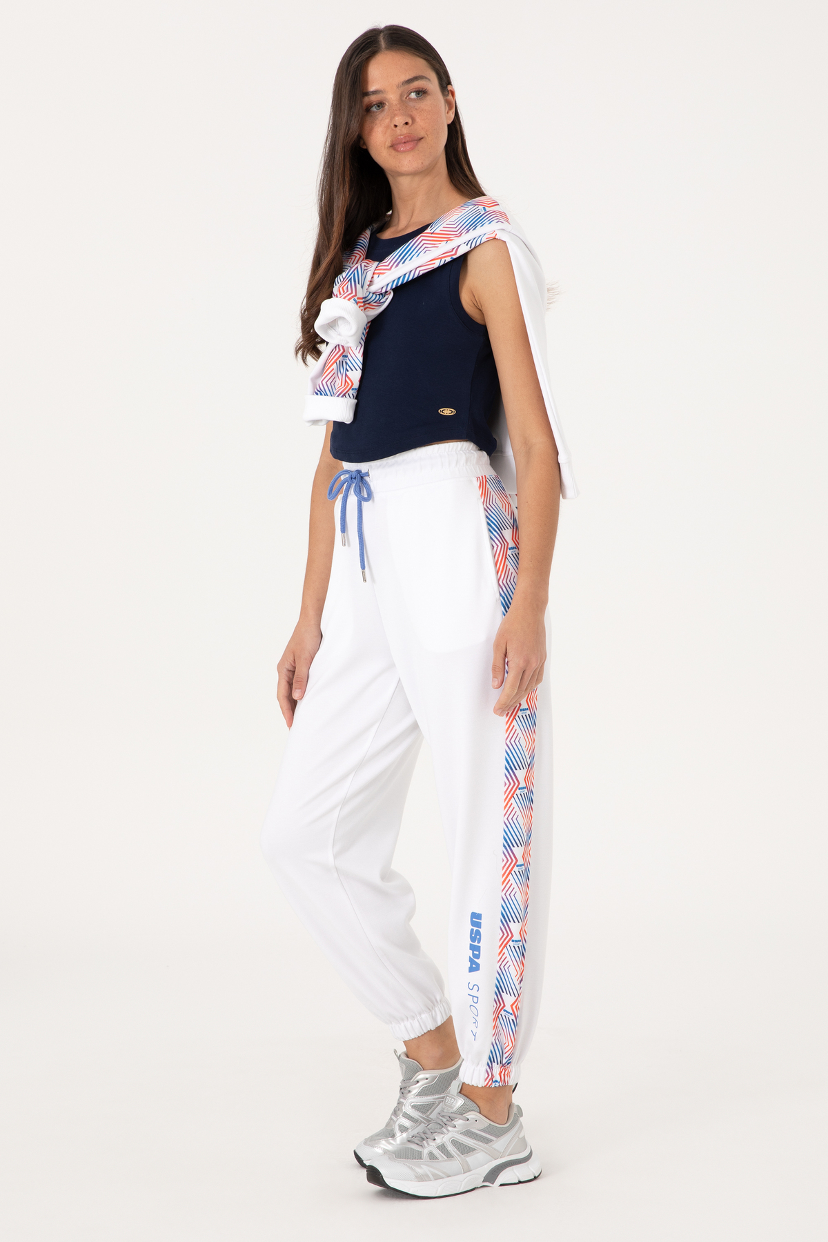 U.S. Polo Assn.  Kadın Beyaz Jogger Eşofman Altı 50300713-VR013 - Görsel 3