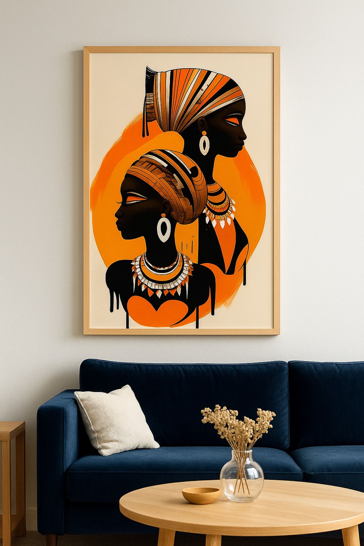 ARTABLE AFRİKALI KADINLAR AHŞAP TABLO