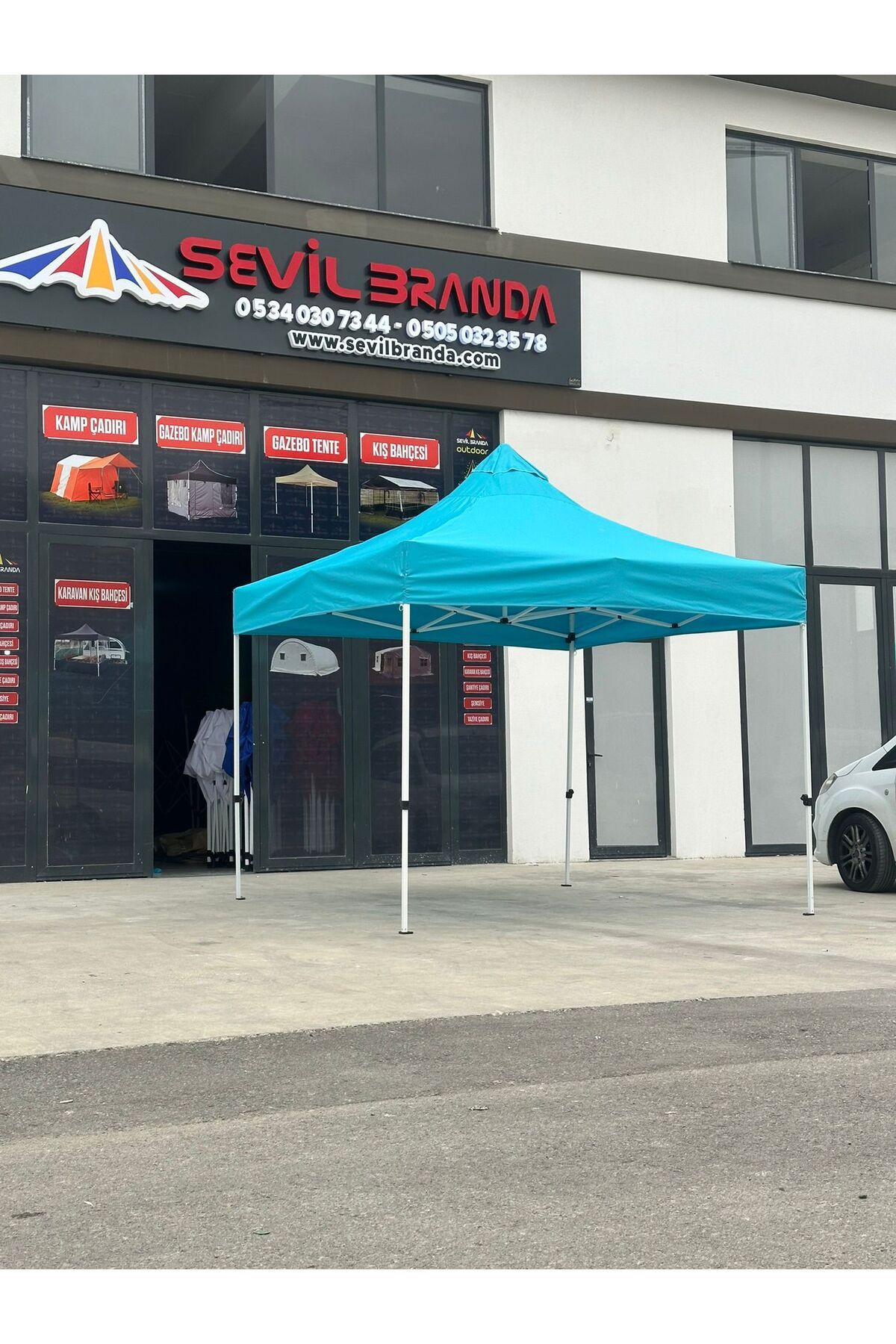 SEVİLBRANDA 3m x 3m KATLANIR ÇARDAK Turkuaz