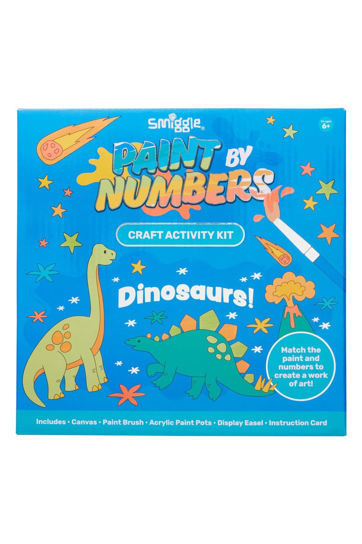SMIGGLE Dinazor Desenli Sayılarla Boyama Seti
