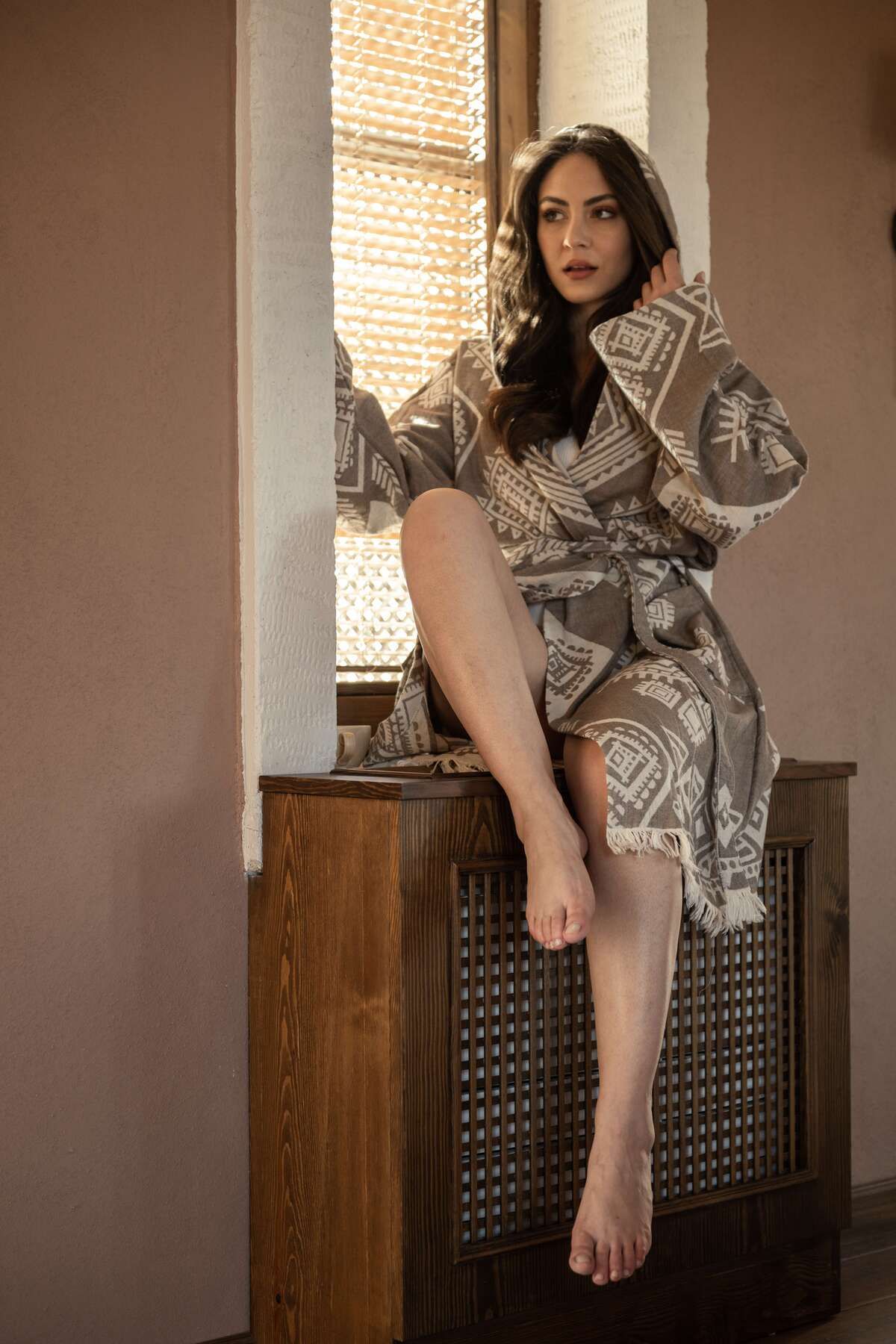 M'ANY Organics Netherland Kahve Bathrobe