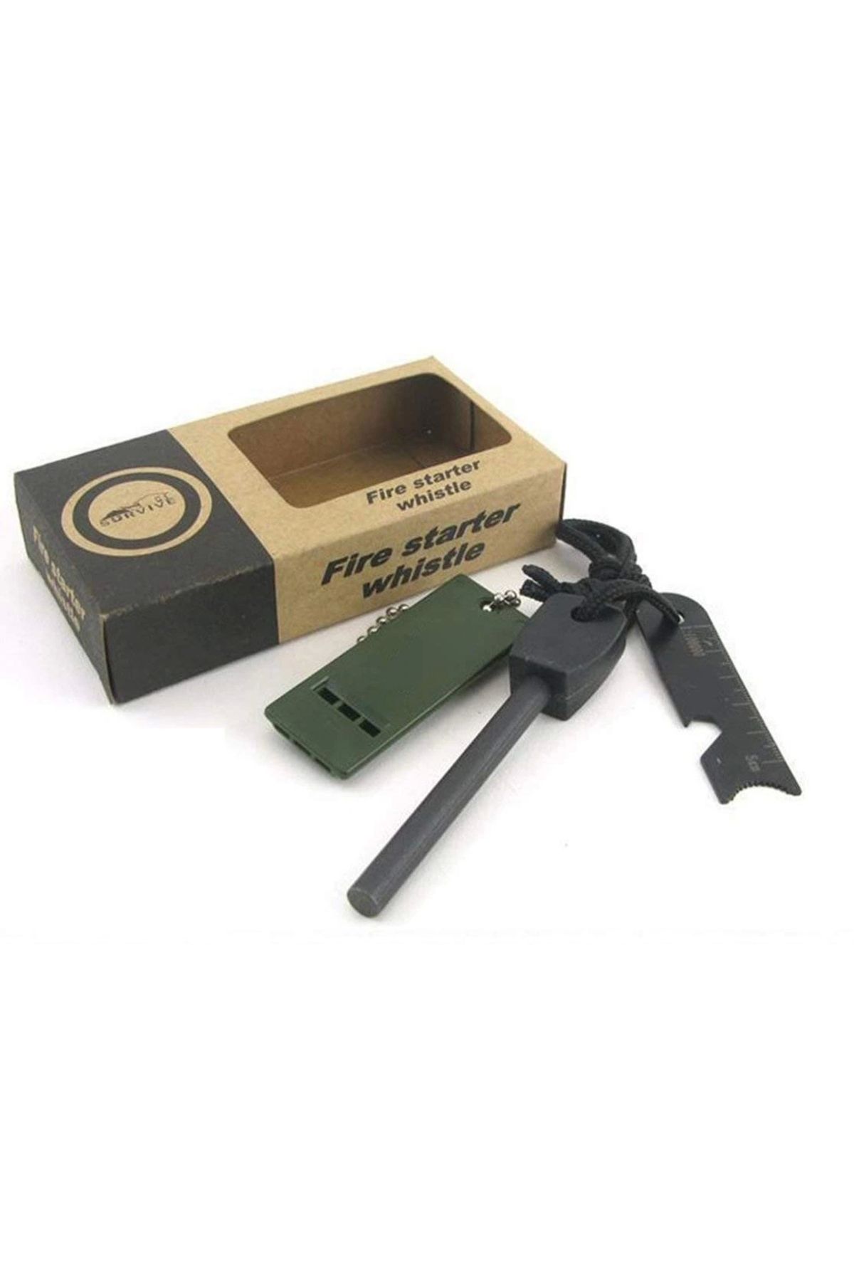 Yuba Avm Survive Magnezyum Çubuğu Ateş Başlatıcı Çakmak Taşı