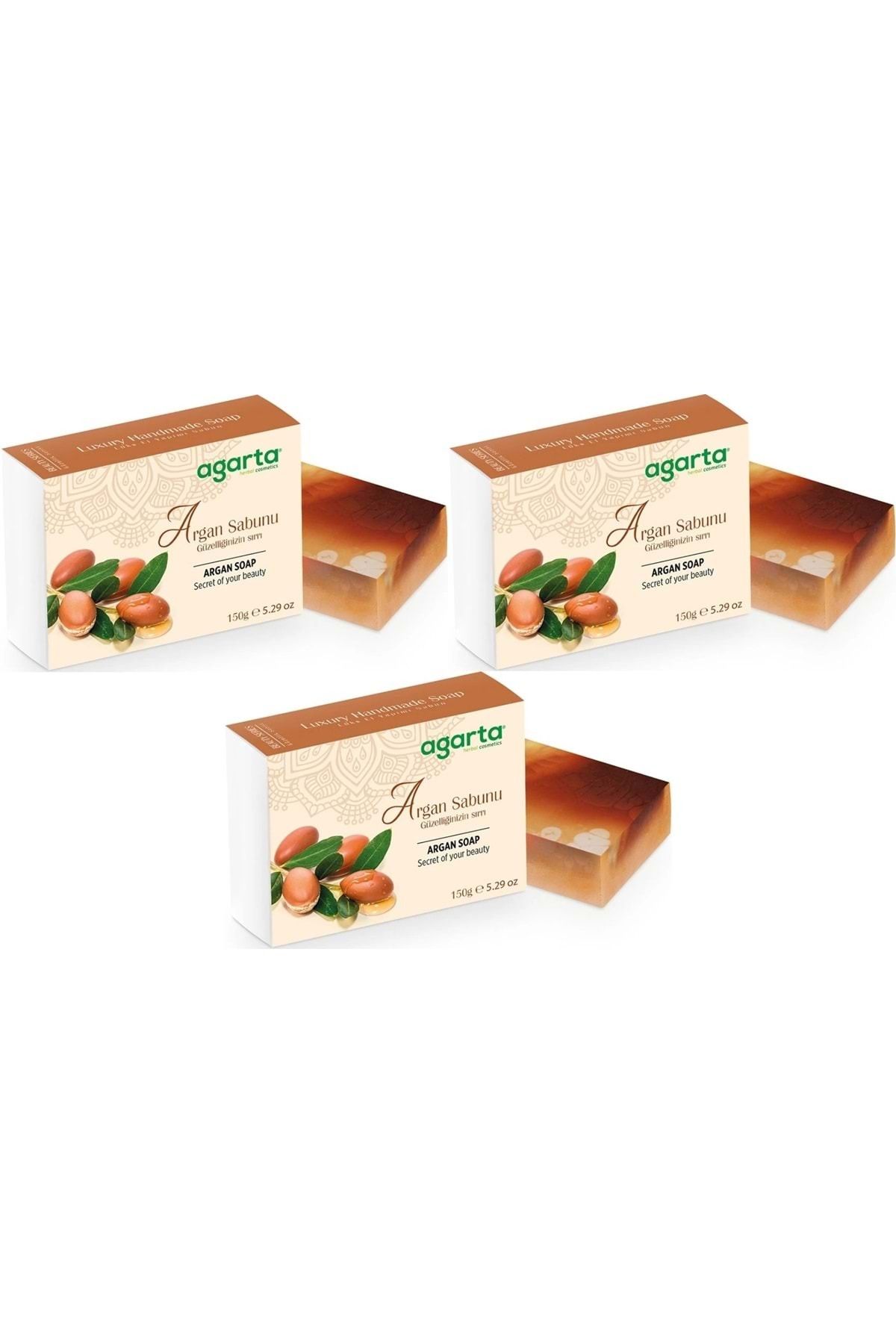 Agarta El Yapımı Doğal Sabun 150GR Argan (3 Lü Set)